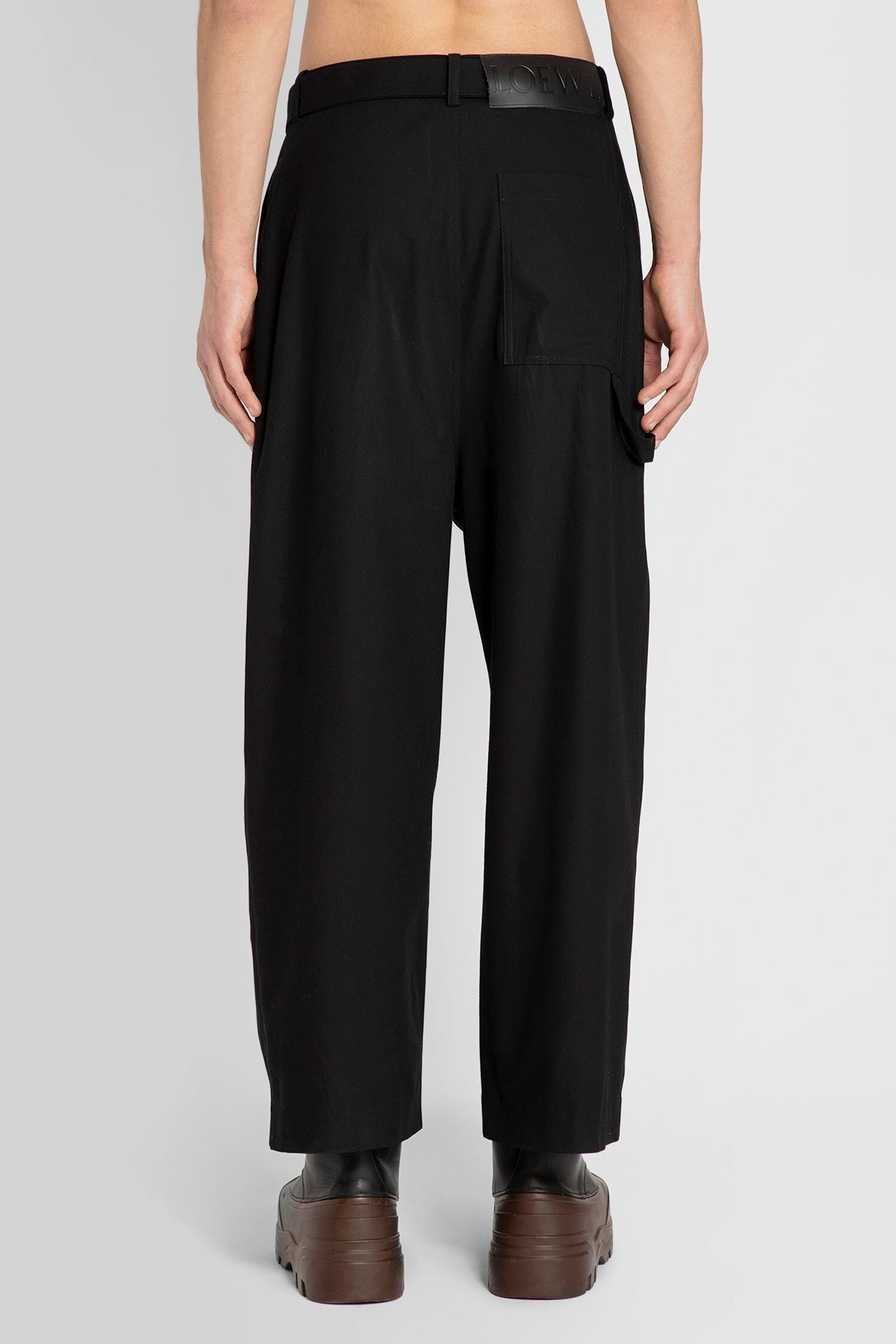 LOEWE MAN BLACK TROUSERS