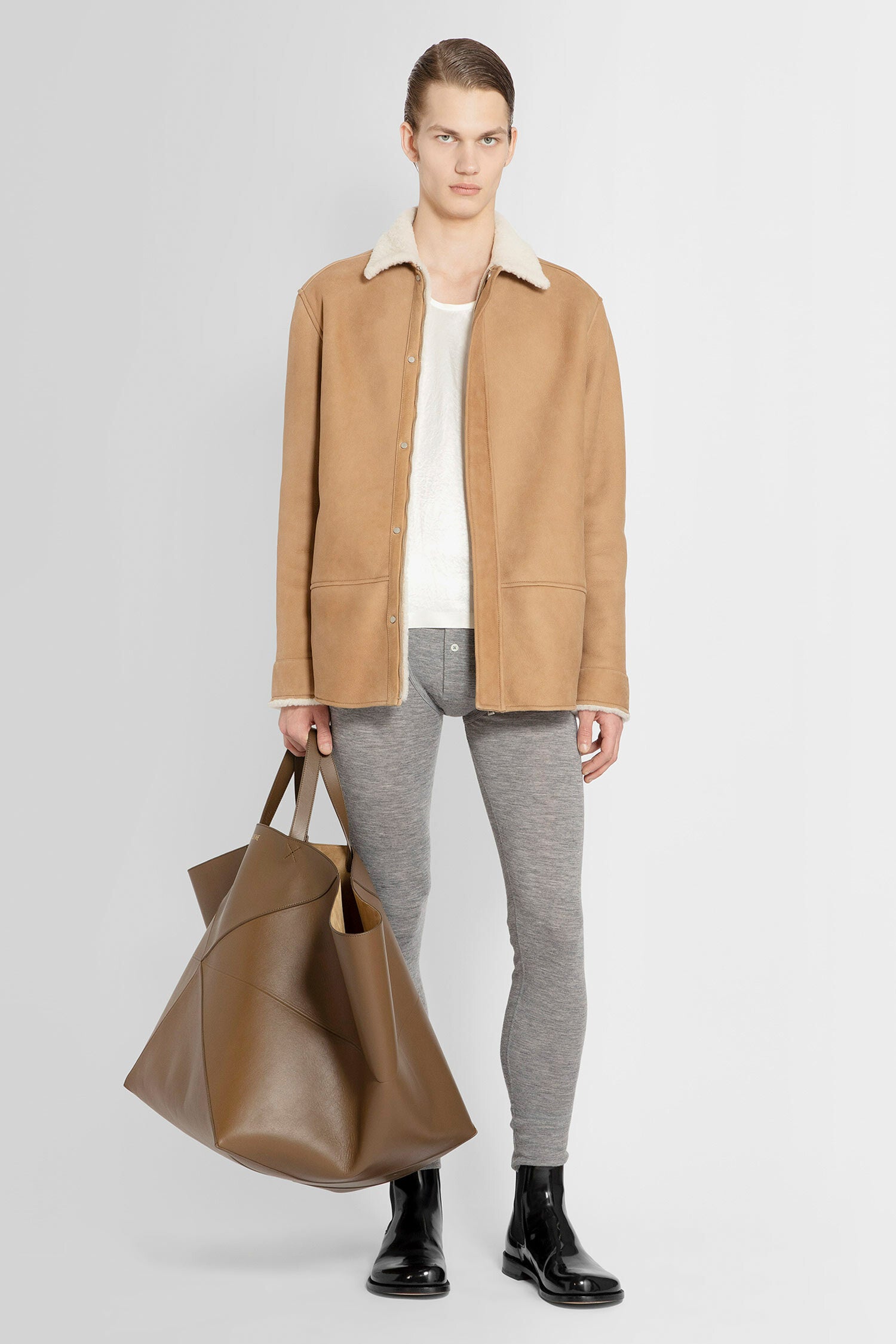 LOEWE MAN BROWN JACKETS