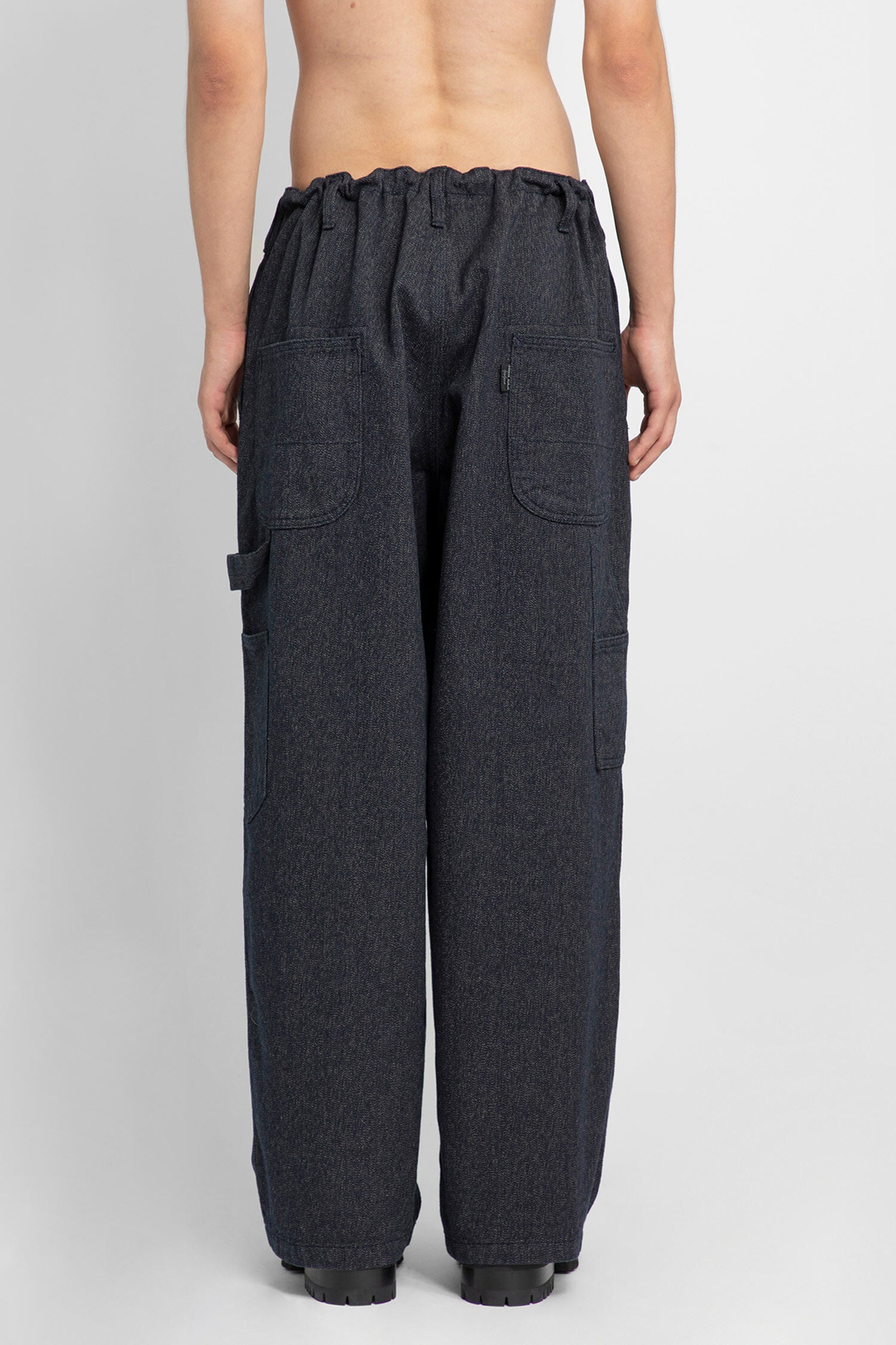 YOHJI YAMAMOTO MAN GREY TROUSERS - YOHJI YAMAMOTO - TROUSERS