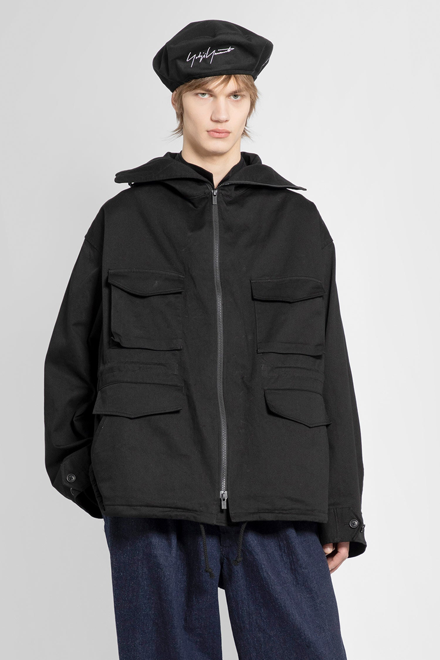 YOHJI YAMAMOTO MAN BLACK JACKETS