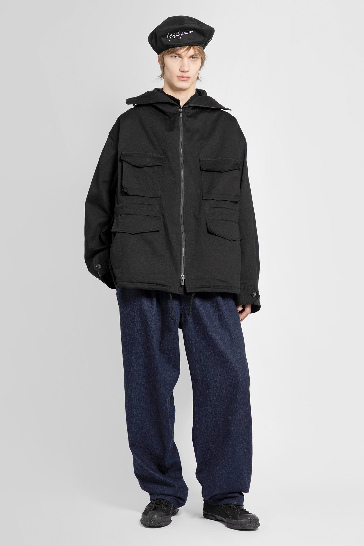 YOHJI YAMAMOTO MAN BLACK JACKETS