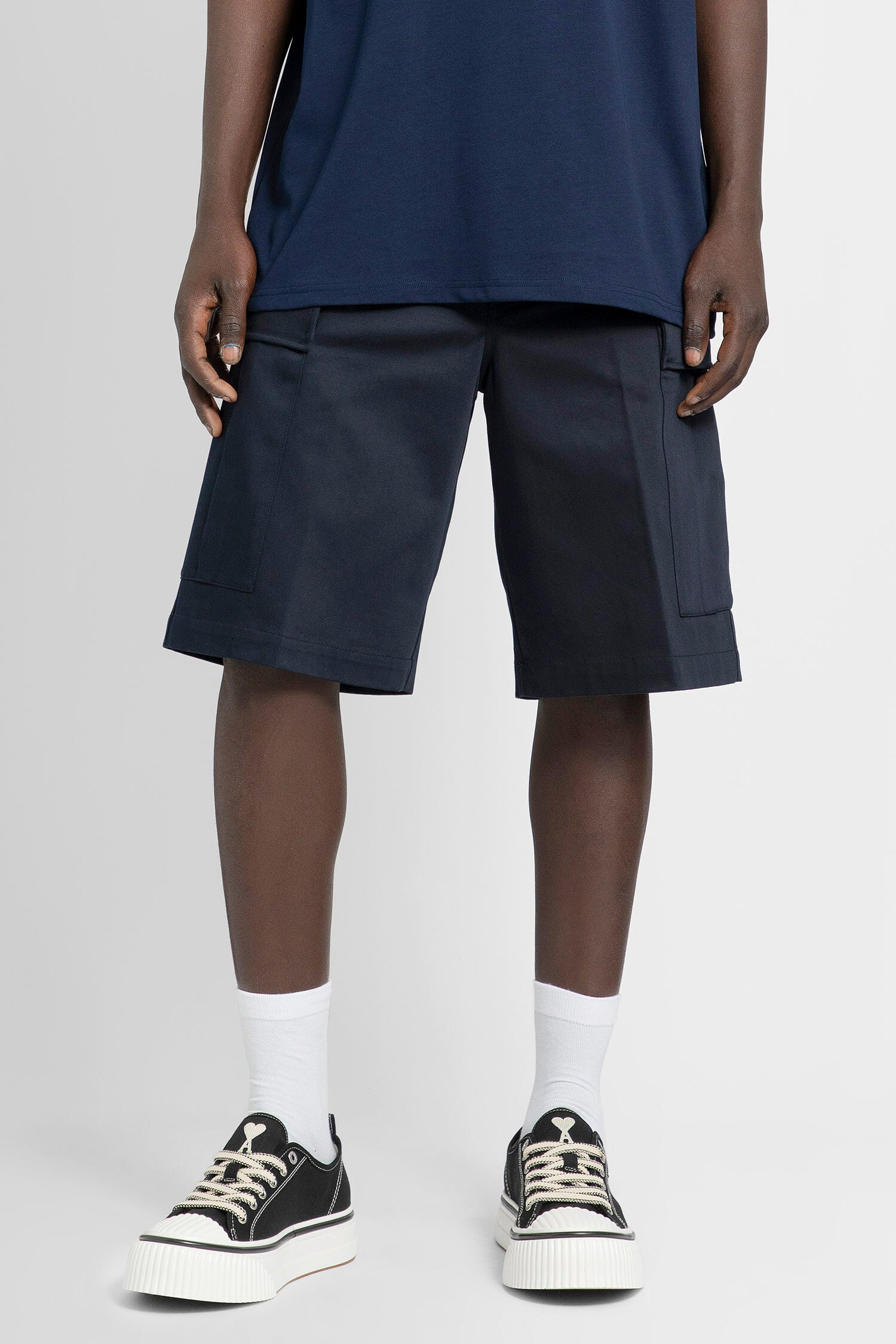 AMI PARIS MAN BLUE SHORTS & SKIRTS