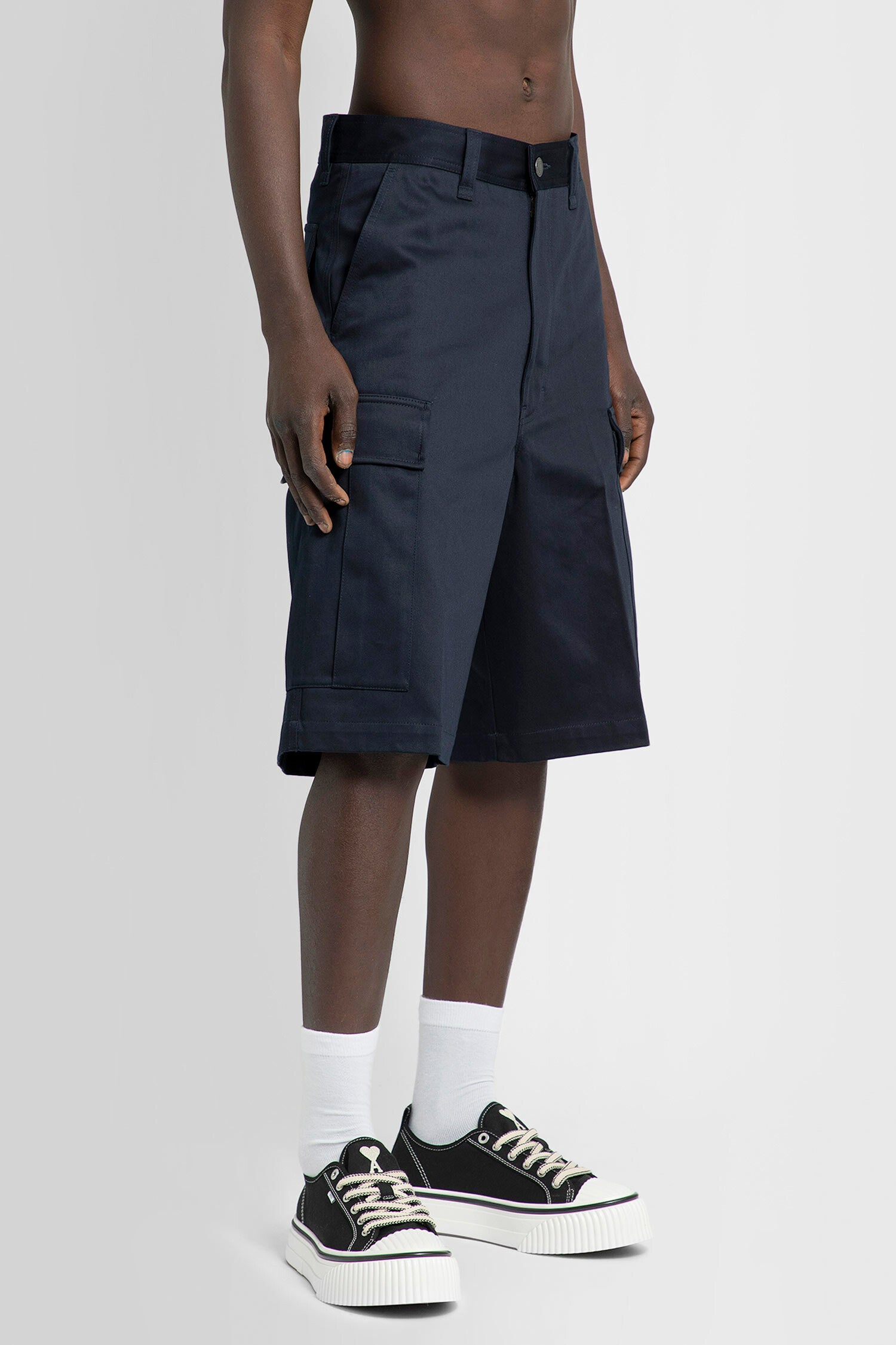 AMI PARIS MAN BLUE SHORTS & SKIRTS