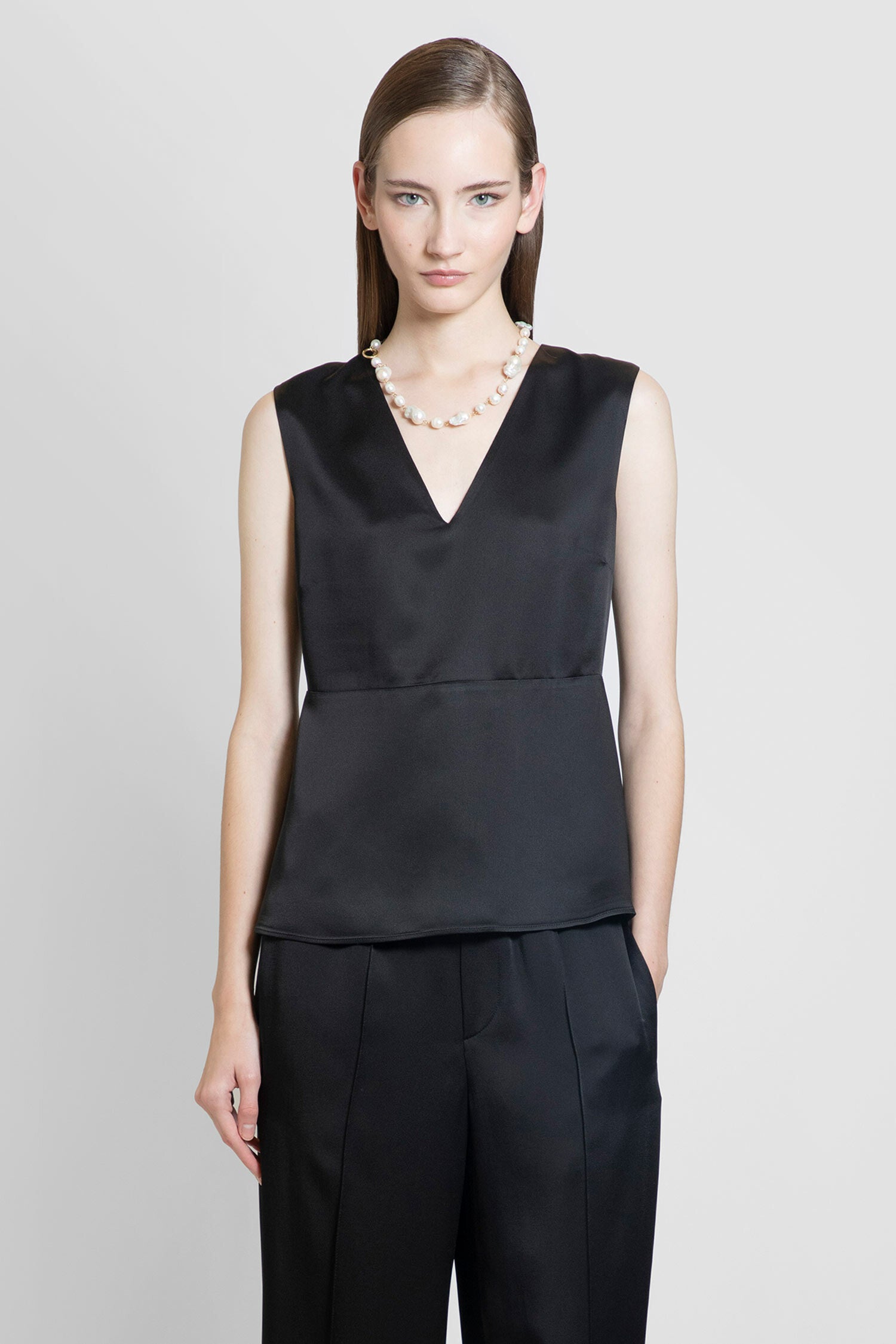 JIL SANDER WOMAN BLACK TOPS - JIL SANDER - TOPS | Antonioli