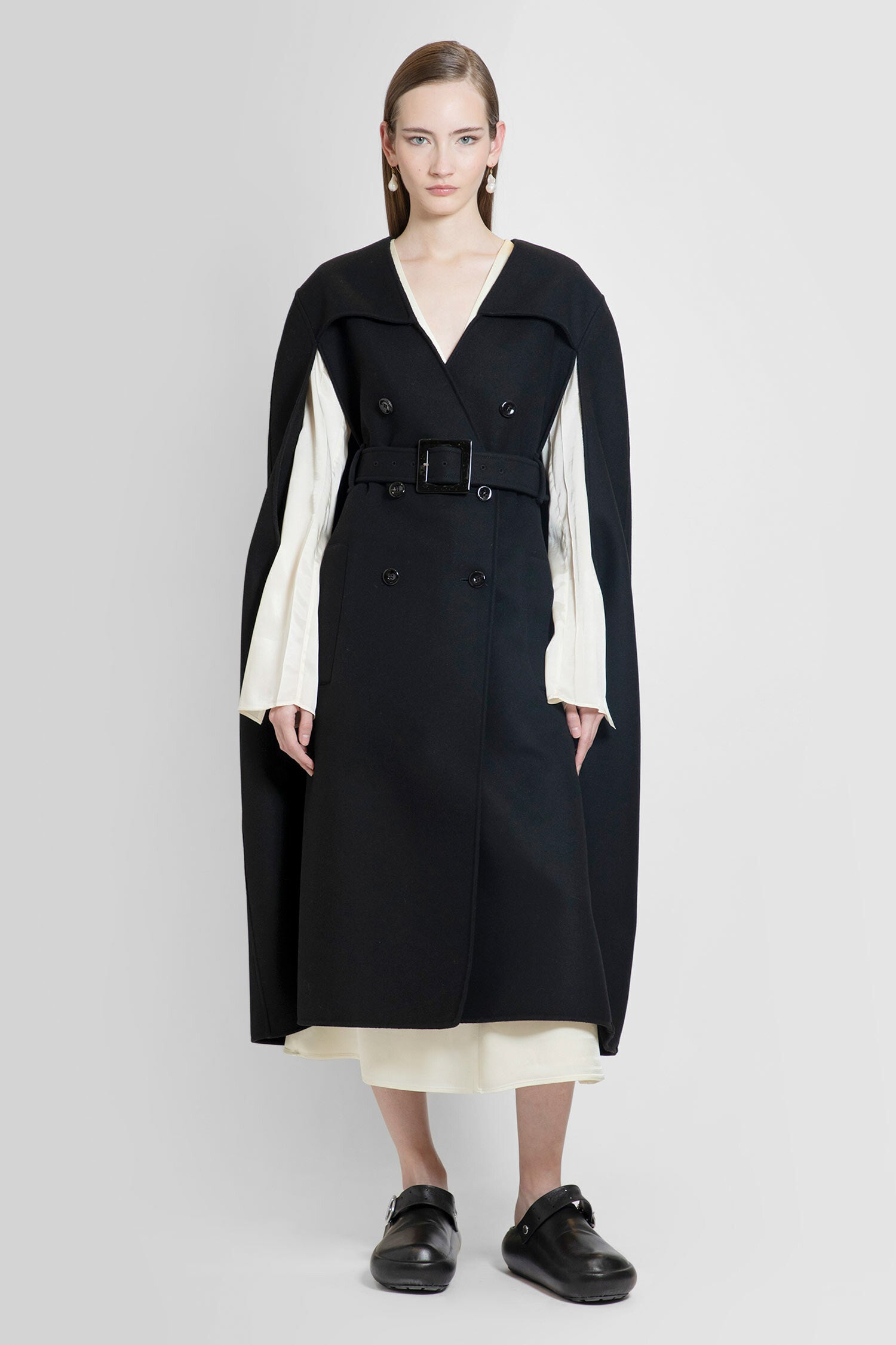 JIL SANDER WOMAN BLACK COATS