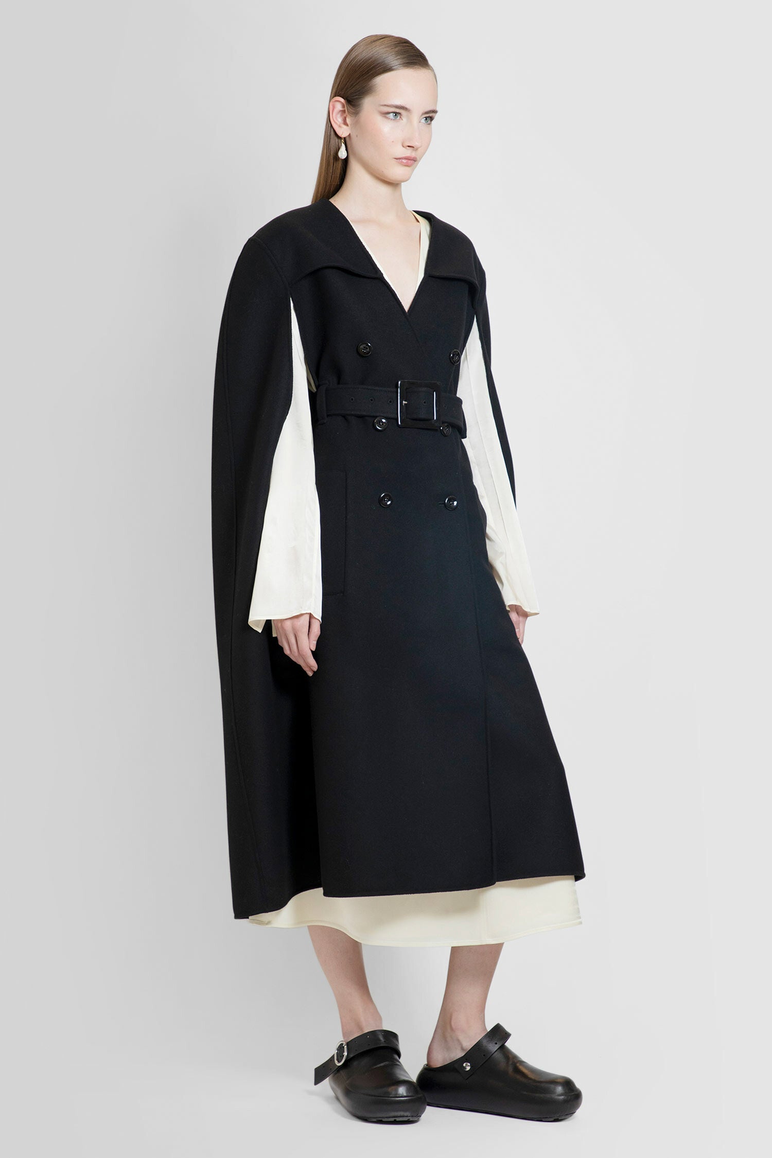 JIL SANDER WOMAN BLACK COATS