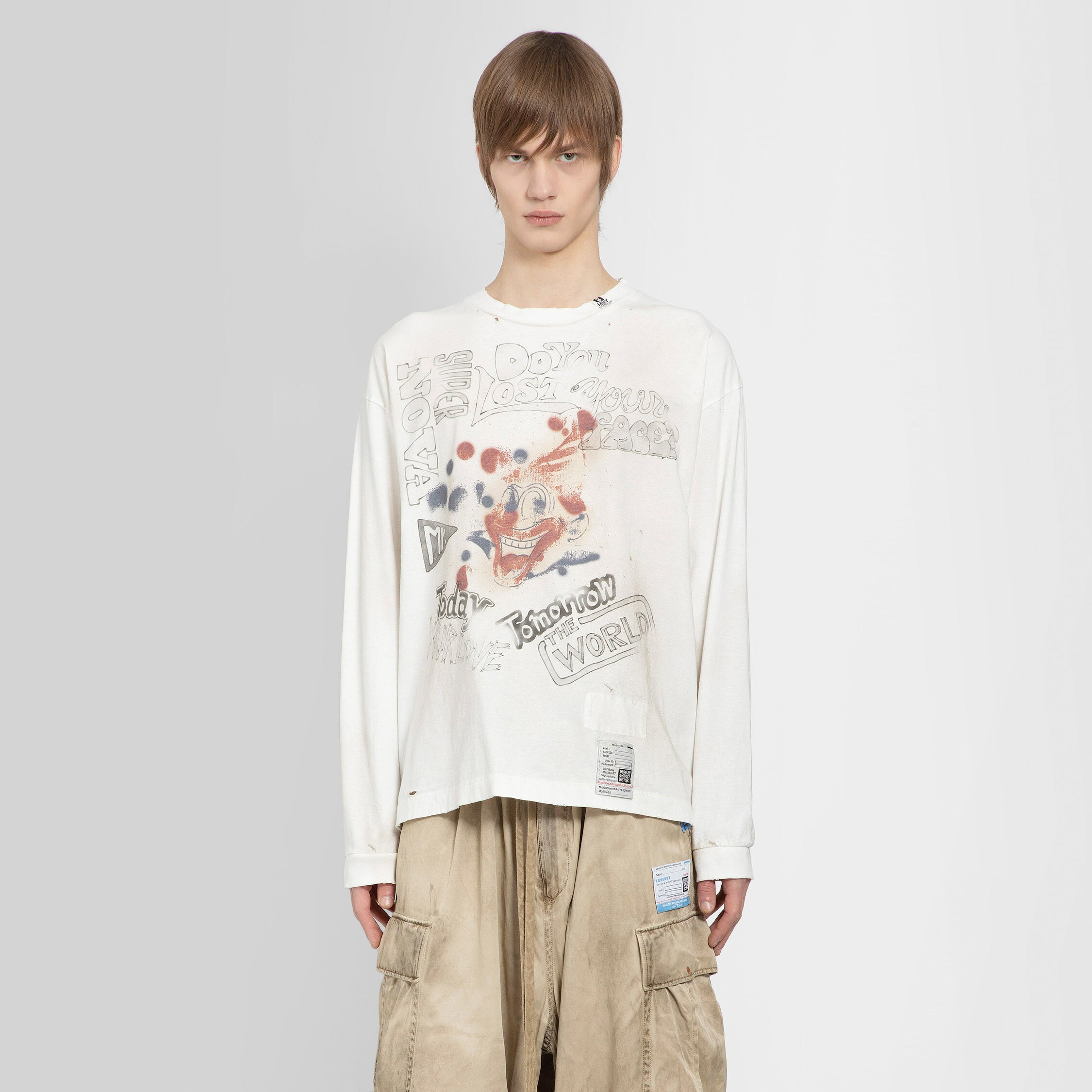 MAISON MIHARA YASUHIRO MAN WHITE T-SHIRTS - MAISON MIHARA YASUHIRO