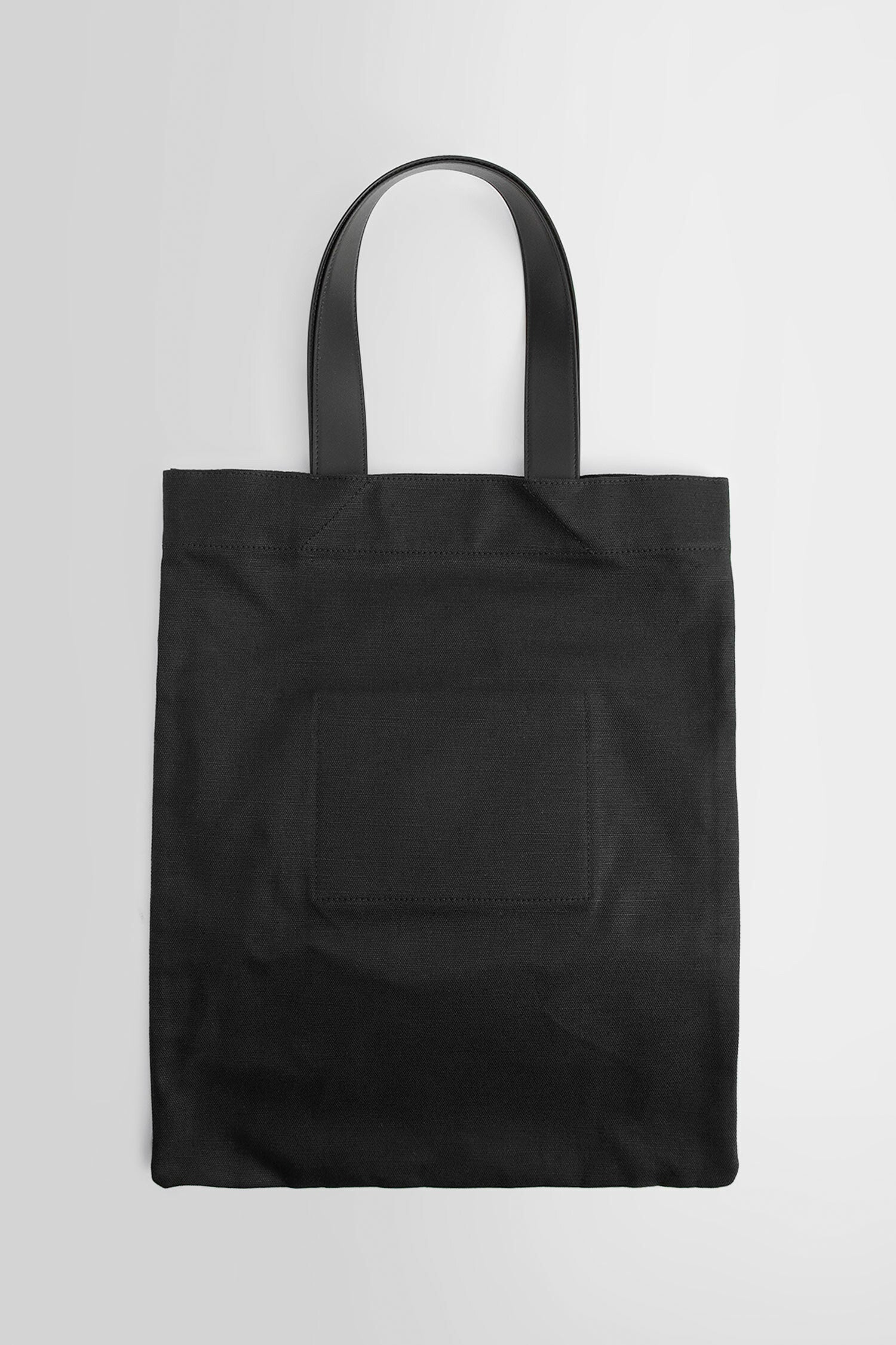 JIL SANDER MAN BLACK TOTE BAGS