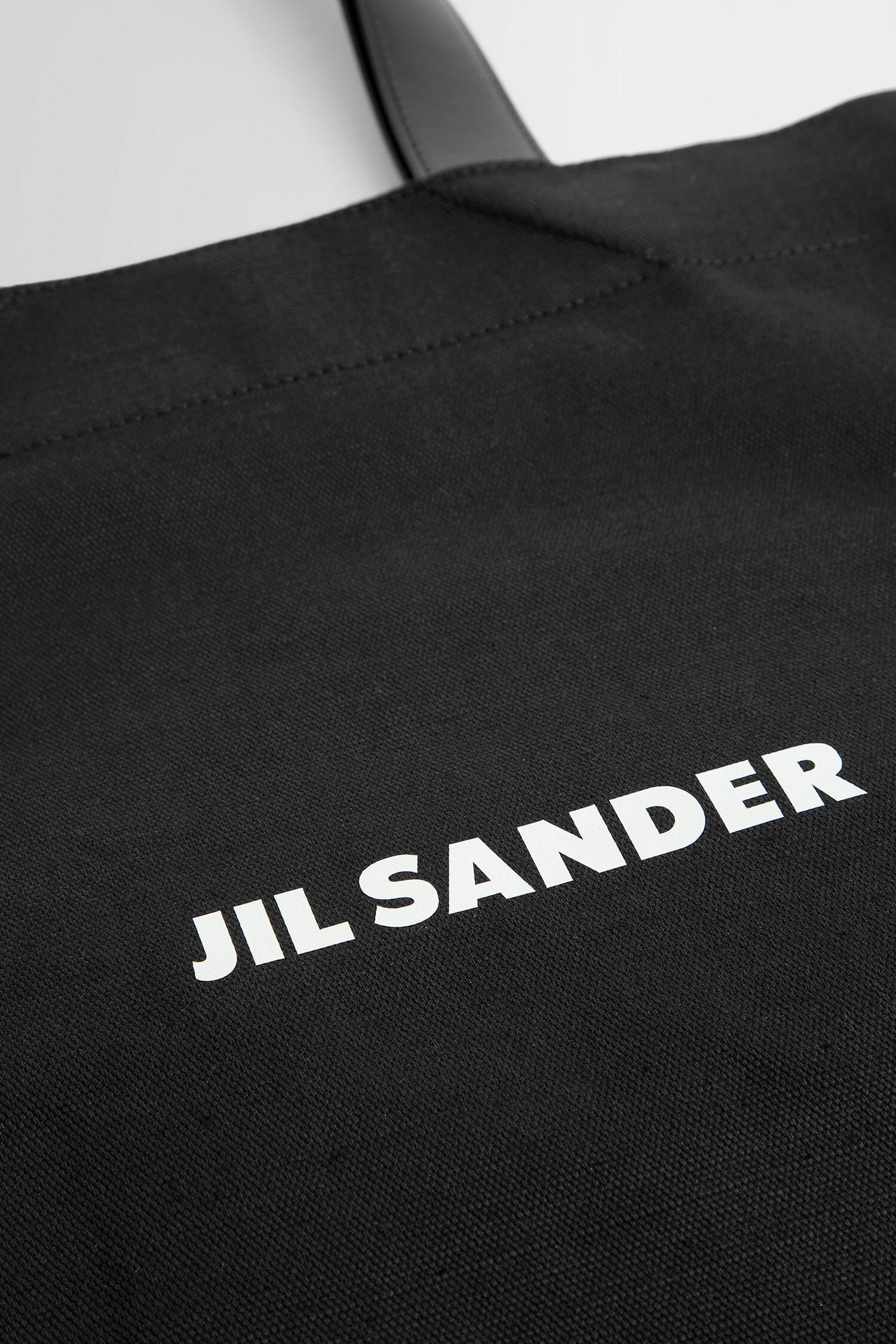 JIL SANDER MAN BLACK TOTE BAGS