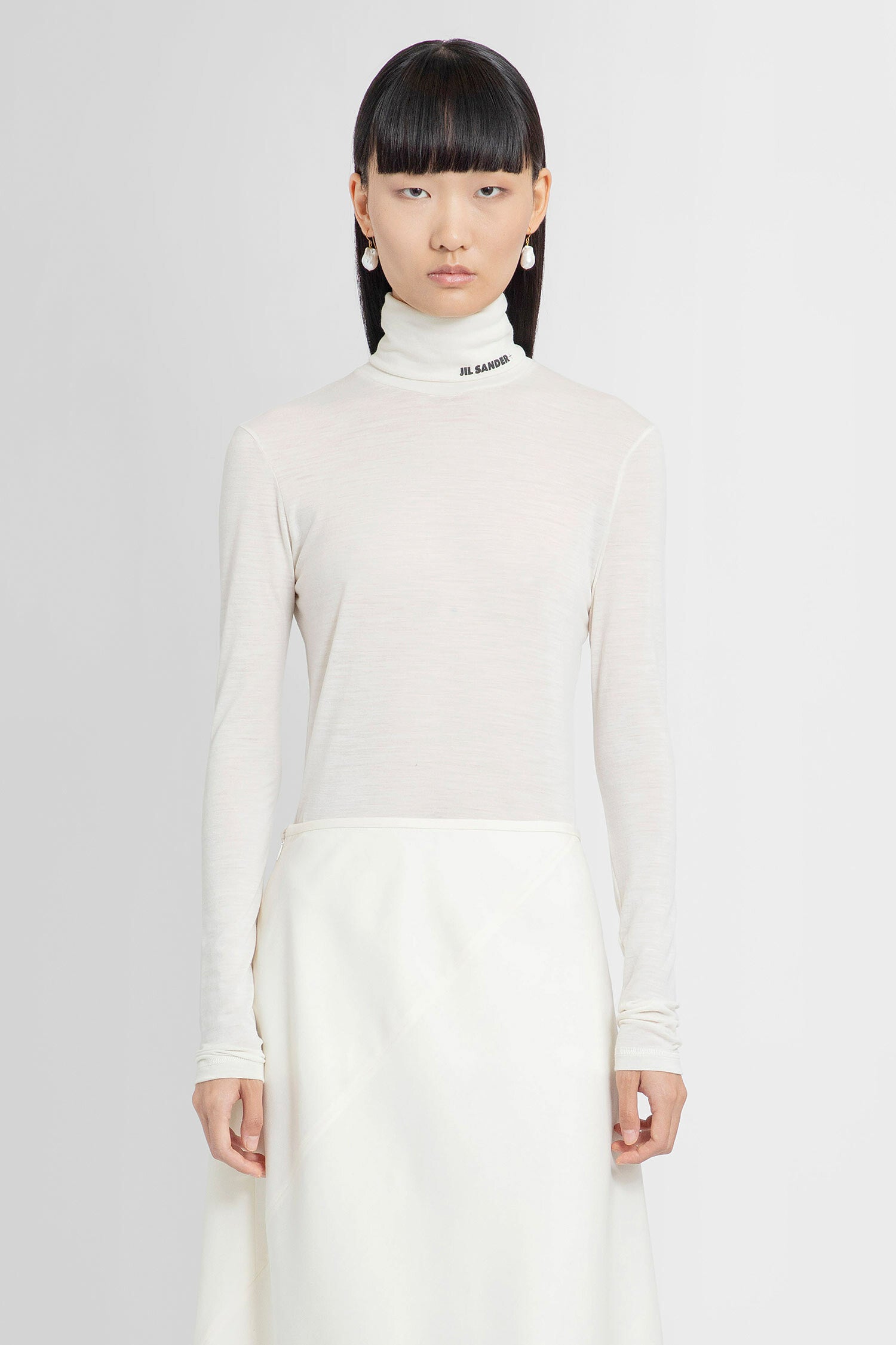 JIL SANDER WOMAN WHITE T-SHIRTS