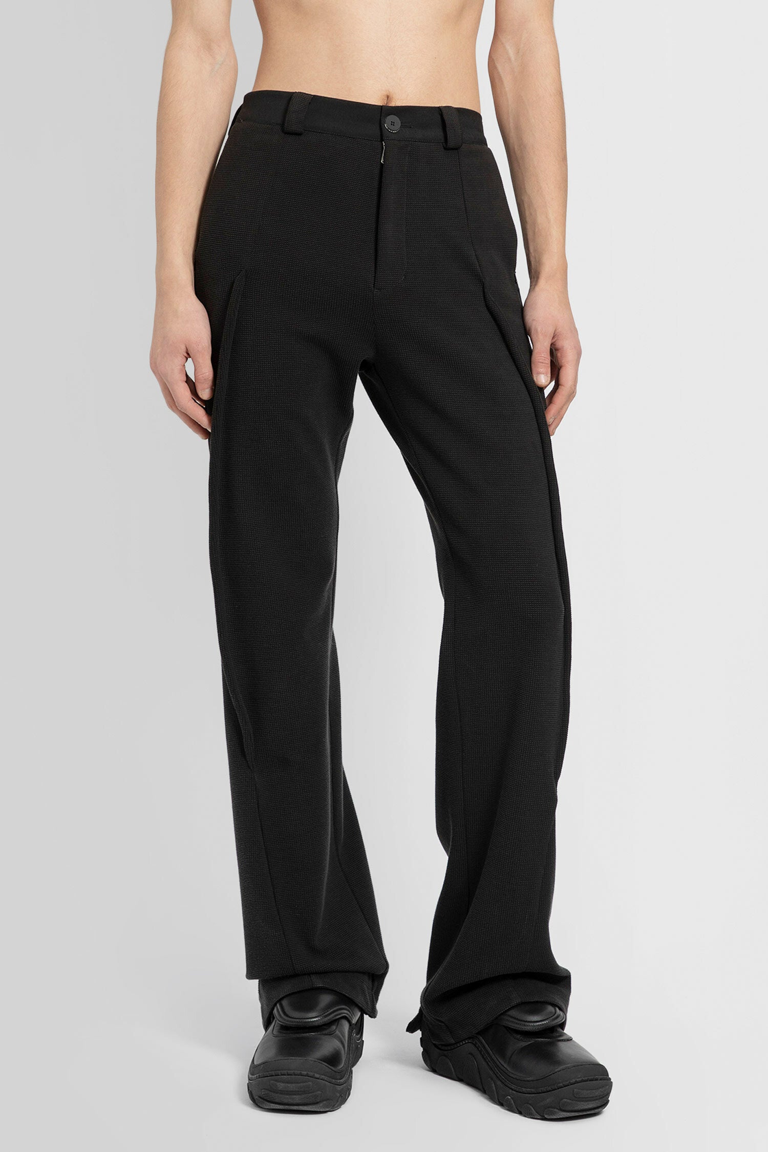 KIKO KOSTADINOV MAN BLACK TROUSERS - KIKO KOSTADINOV - TROUSERS