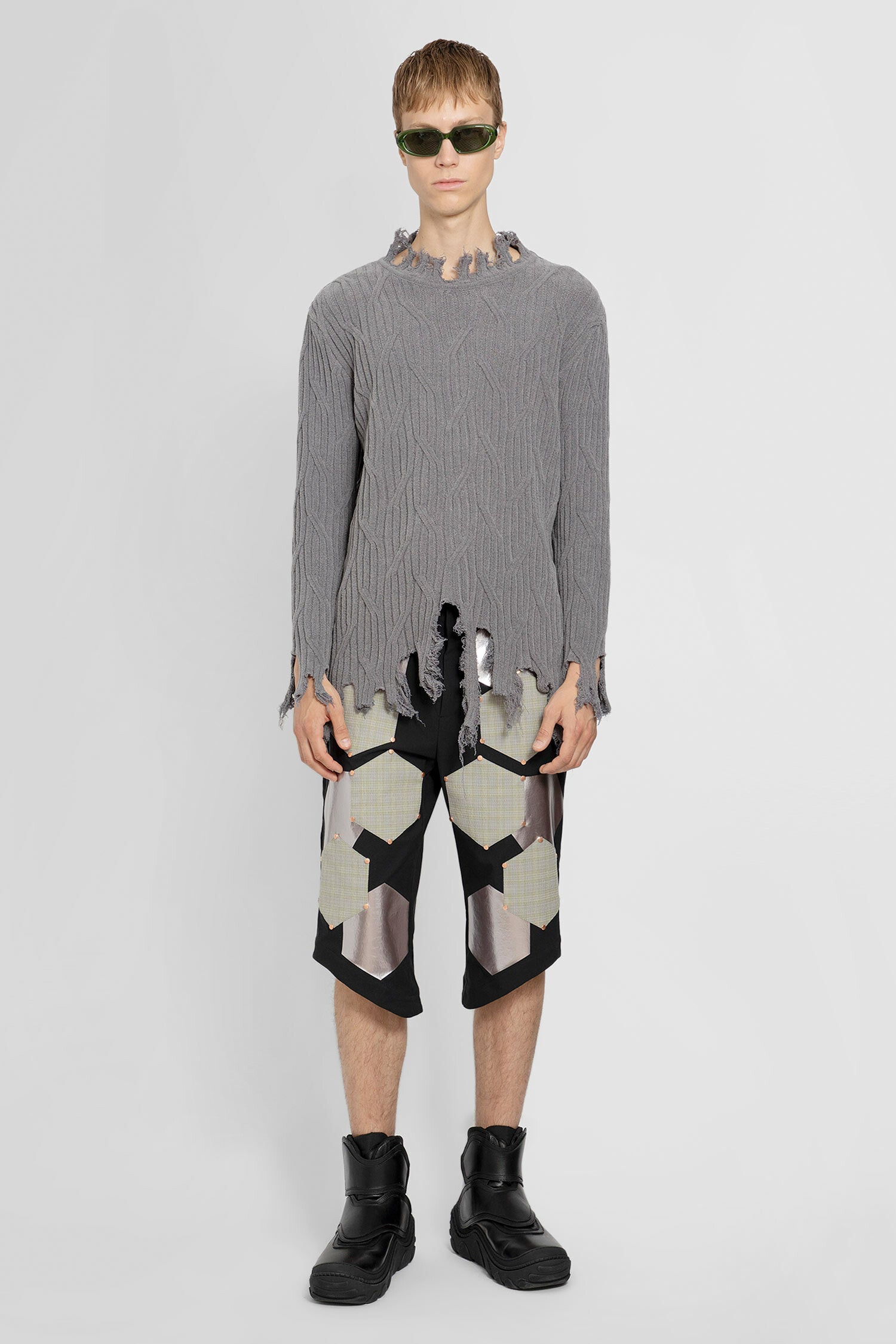 KIKO KOSTADINOV MAN GREY KNITWEAR