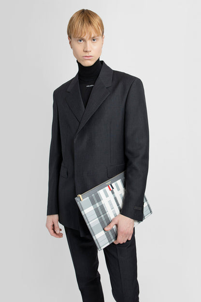 THOM BROWNE MAN GREY CLUTCHES & POUCHES