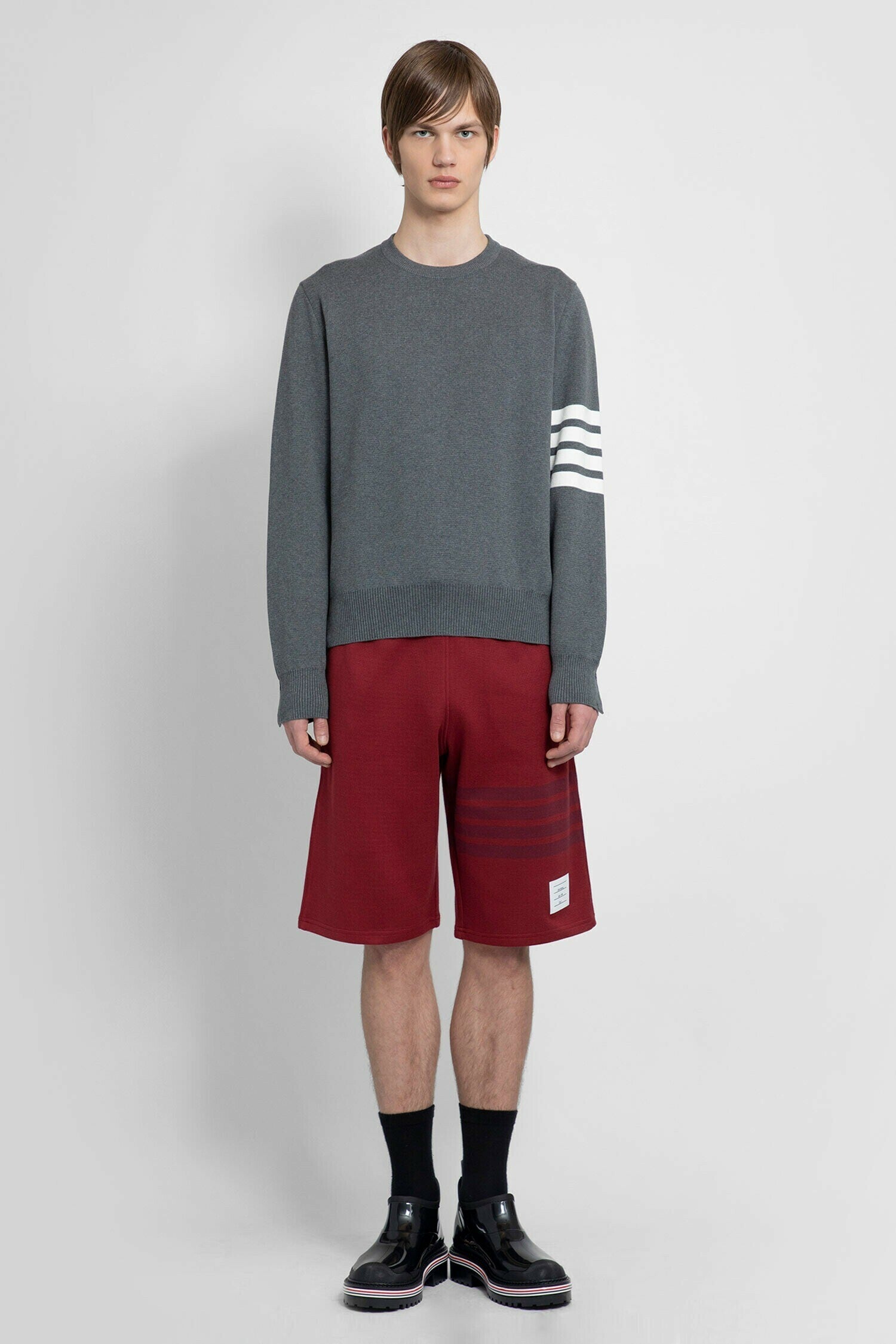 THOM BROWNE MAN GREY KNITWEAR