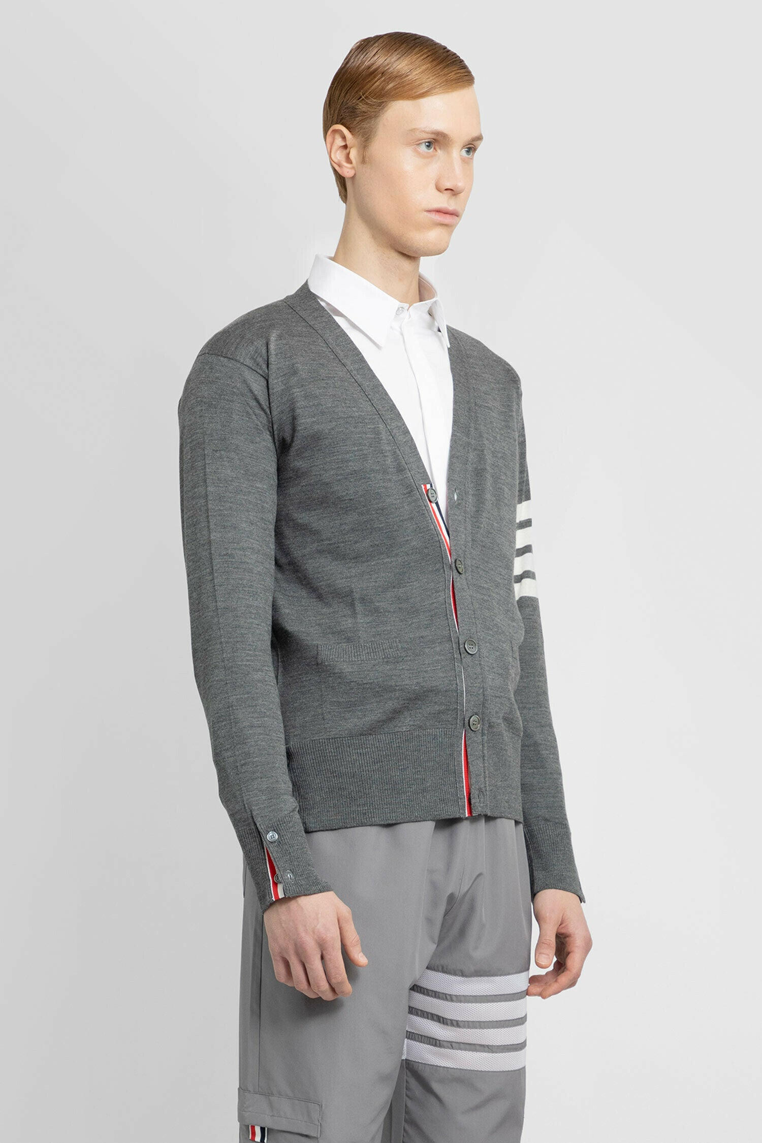 THOM BROWNE MAN GREY KNITWEAR