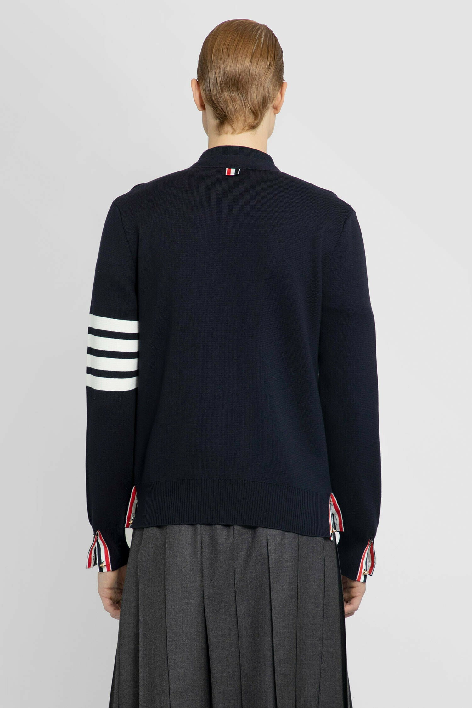 THOM BROWNE MAN BLUE KNITWEAR