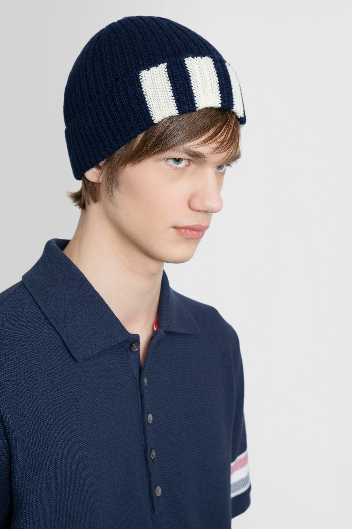 THOM BROWNE MAN BLUE HATS