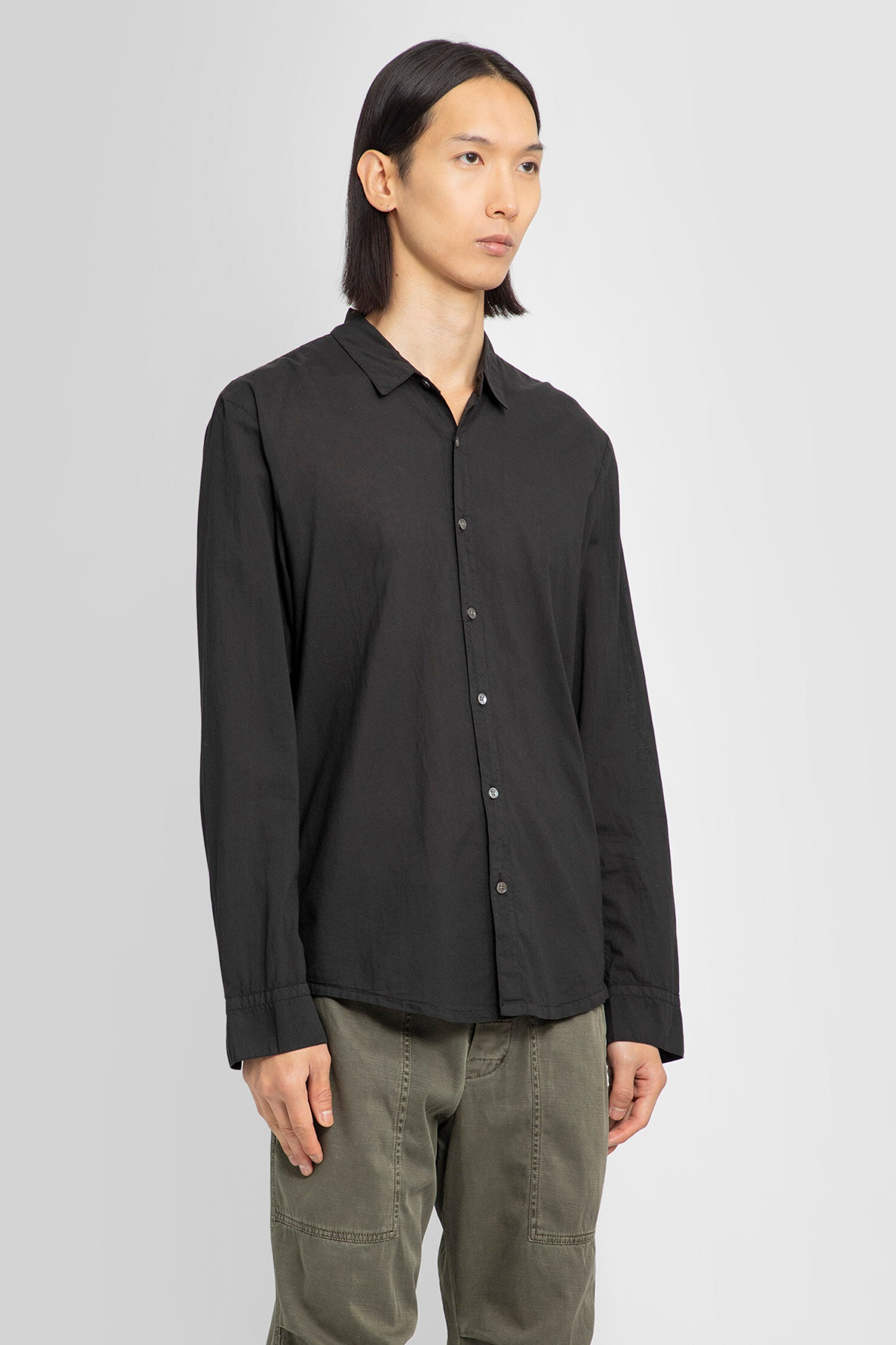 JAMES PERSE MAN BLACK SHIRTS