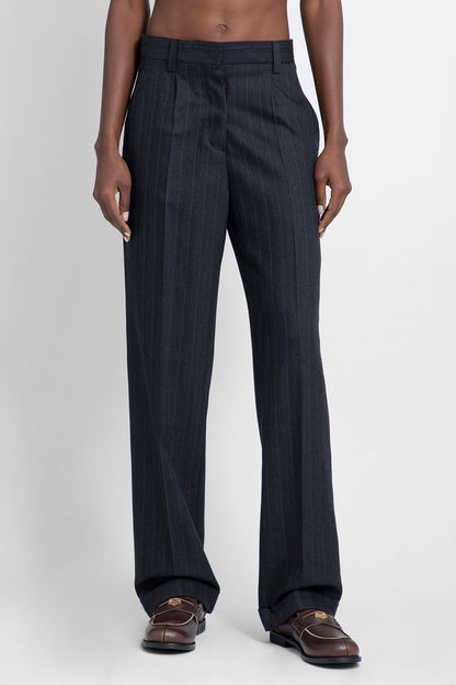 MIU MIU WOMAN BLACK TROUSERS