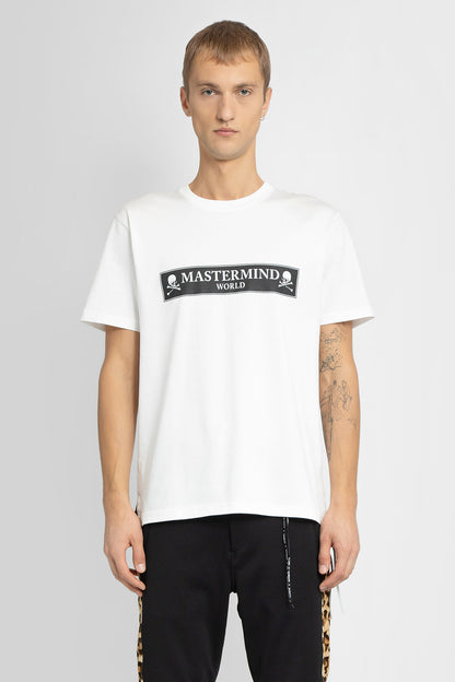 MASTERMIND WORLD MAN WHITE T-SHIRTS & TANK TOPS