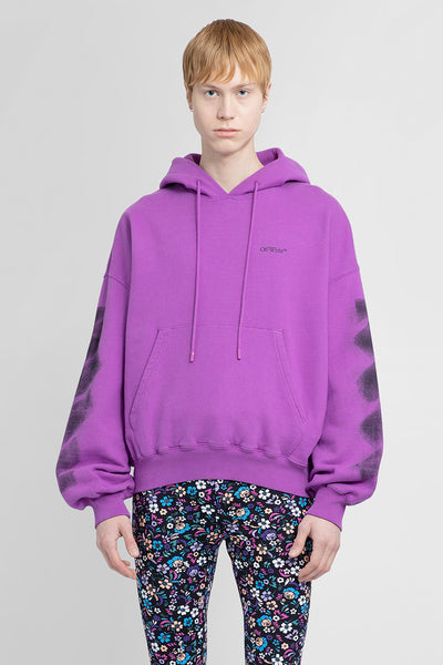 OFF-WHITE MAN PURPLE SWEATSHIRTS - OFF-WHITE