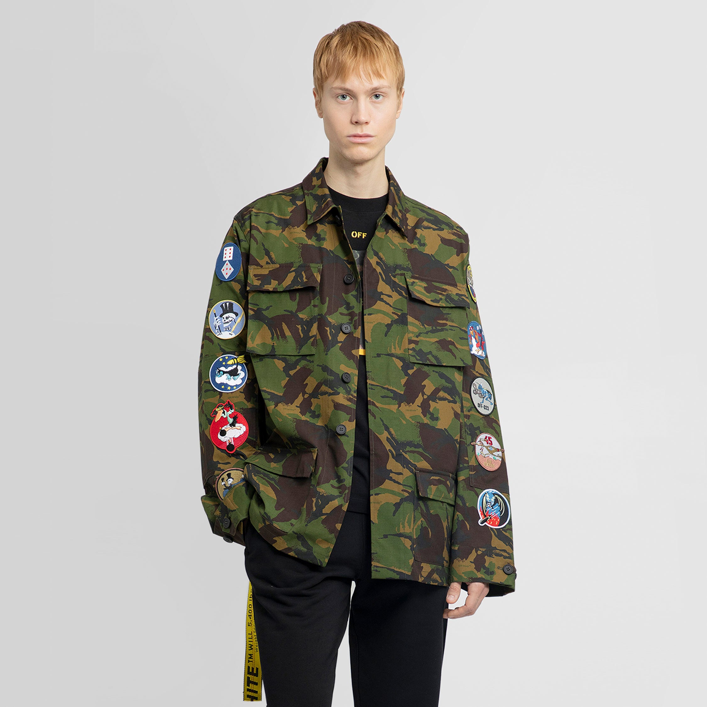 OFF-WHITE MAN GREEN JACKETS - OFF-WHITE - JACKETS | Antonioli