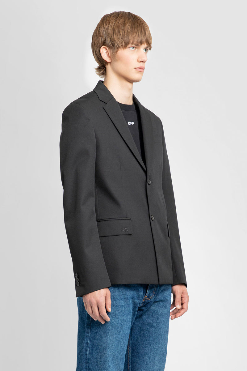 Men's Denim Blazer Jacket Cotton Slim Fit Business Jean Coats Casual Suits  Long Sleeve Black-Leaf M at Amazon Men's Clothing store