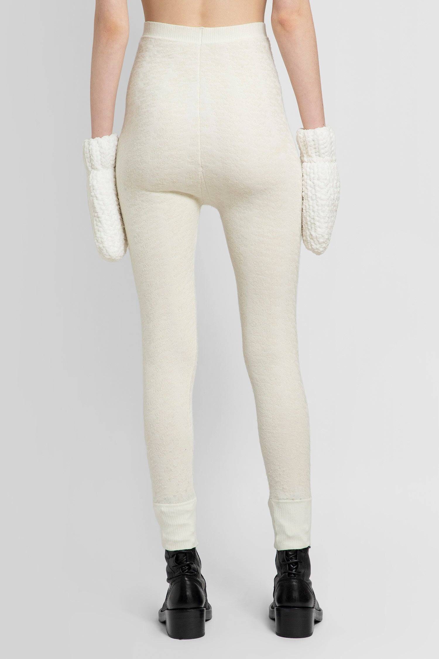 CHRISTINA SEEWALD WOMAN OFF-WHITE TROUSERS