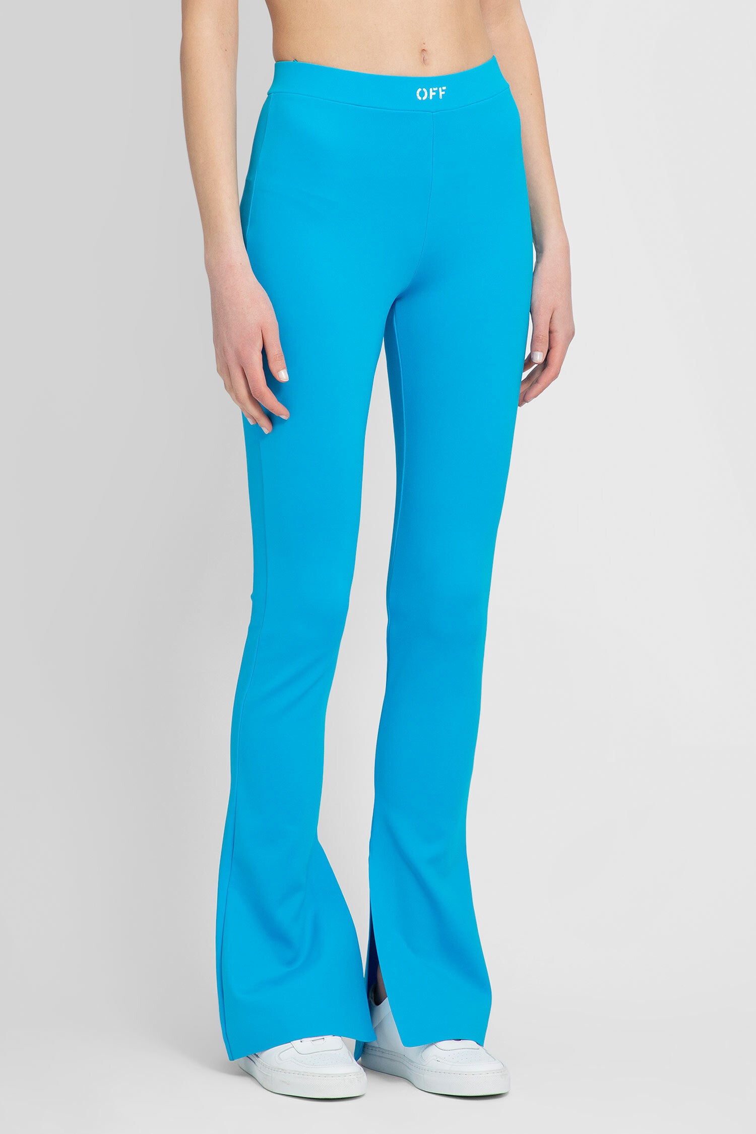 OFF-WHITE WOMAN BLUE TROUSERS