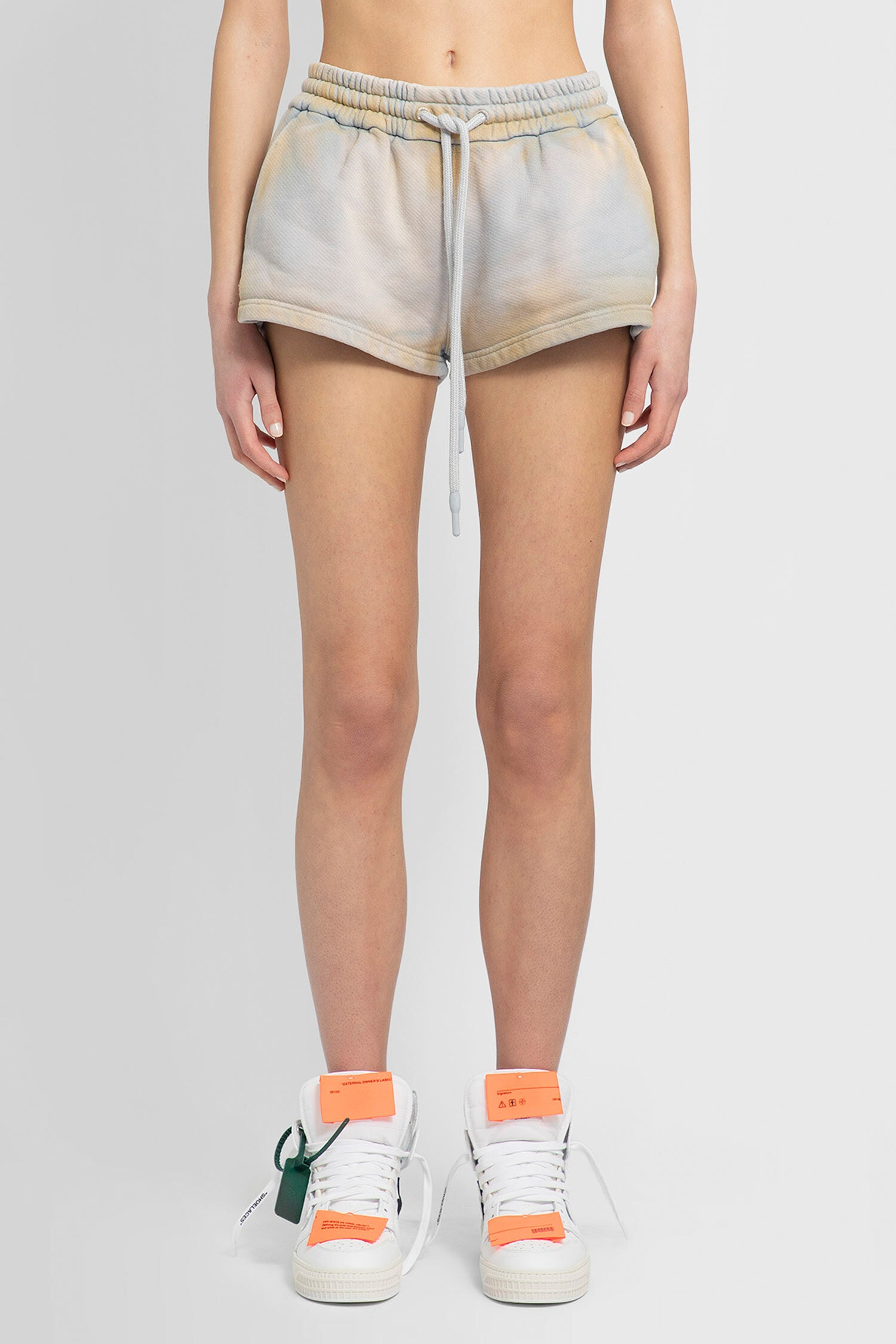 OFF-WHITE WOMAN BEIGE SHORTS