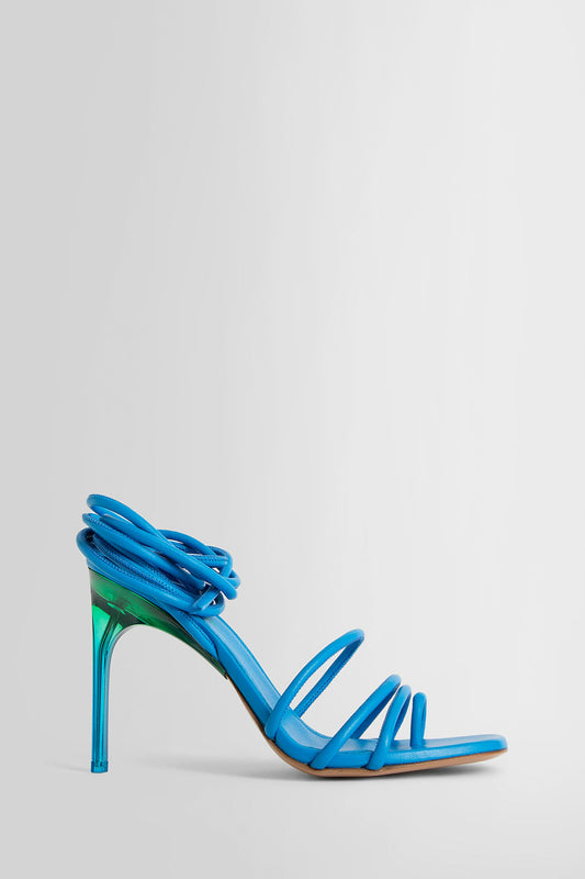 OFF-WHITE WOMAN BLUE SANDALS