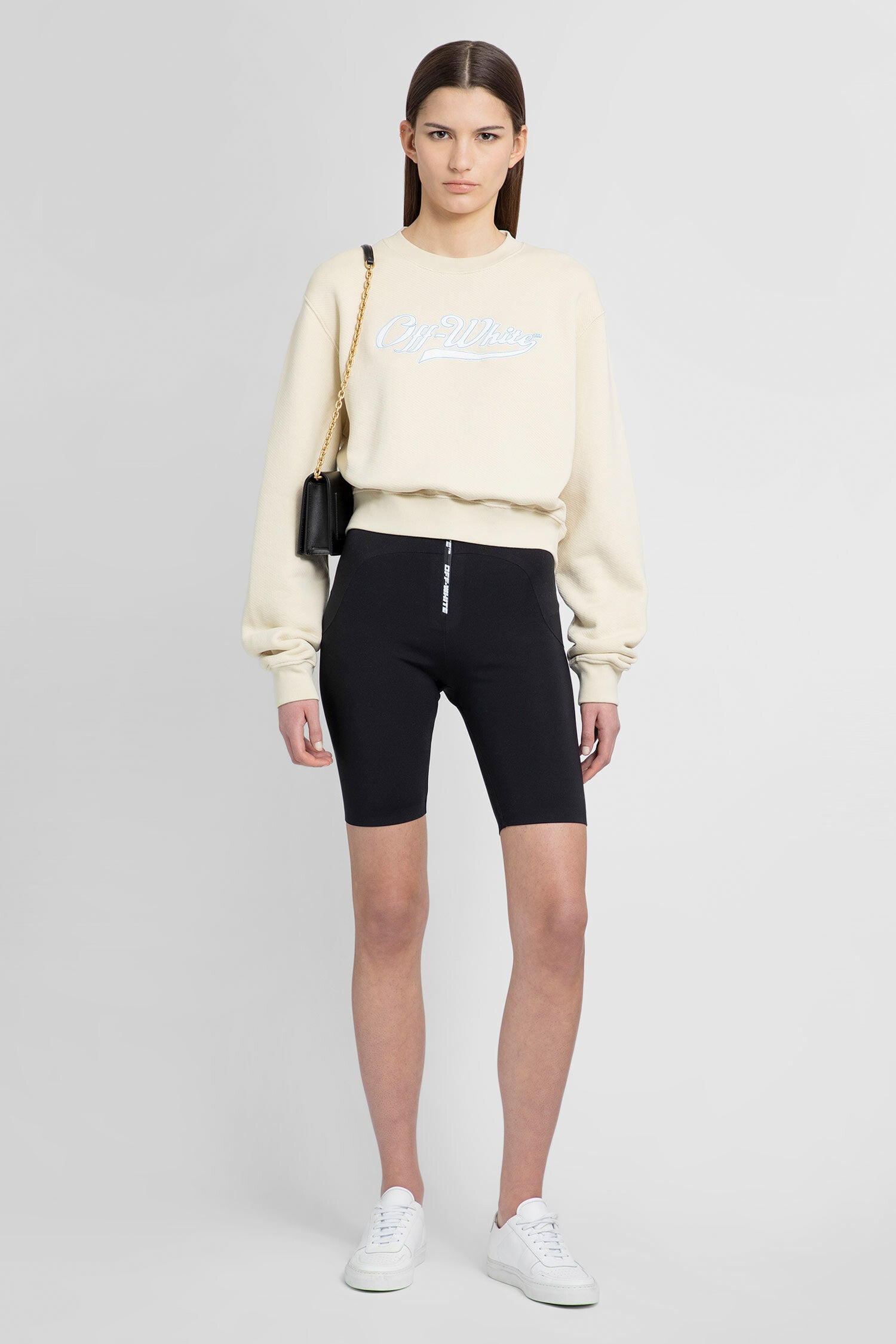 OFF-WHITE WOMAN BLACK SHORTS