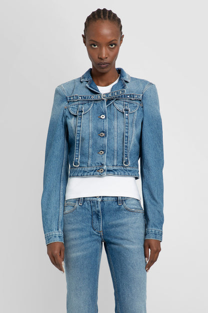 OFF-WHITE WOMAN BLUE JACKETS