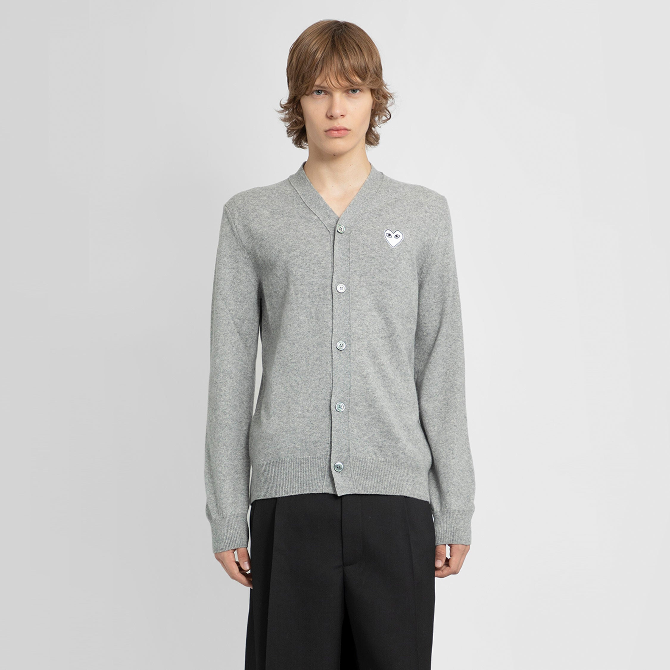 COMME DES GARCONS PLAY MAN GREY KNITWEAR COMME DES GARCONS PLAY