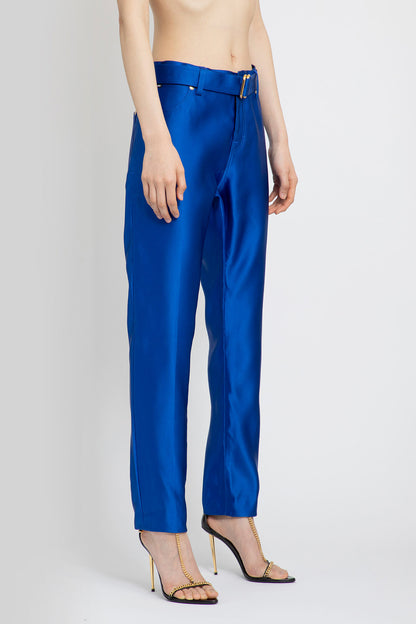 TOM FORD WOMAN BLUE TROUSERS