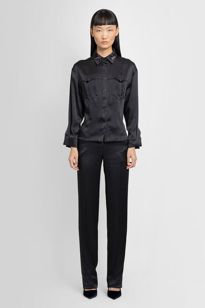 TOM FORD WOMAN BLACK TROUSERS