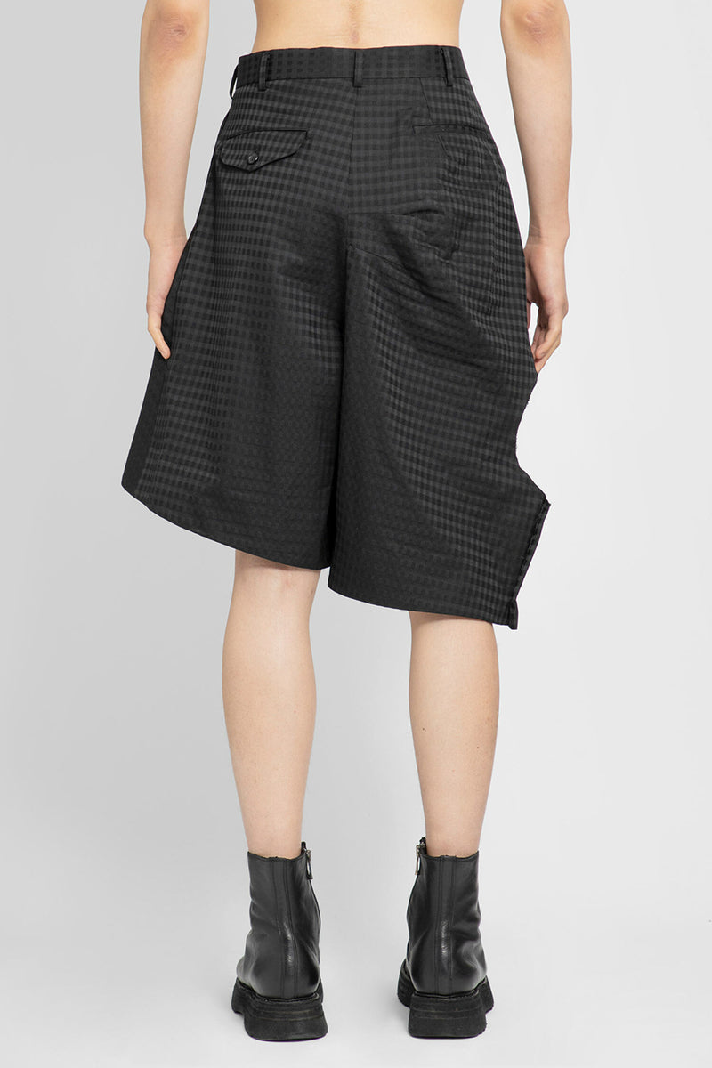 COMME DES GARCONS HOMME PLUS MAN BLACK SHORTS - COMME DES GARCONS