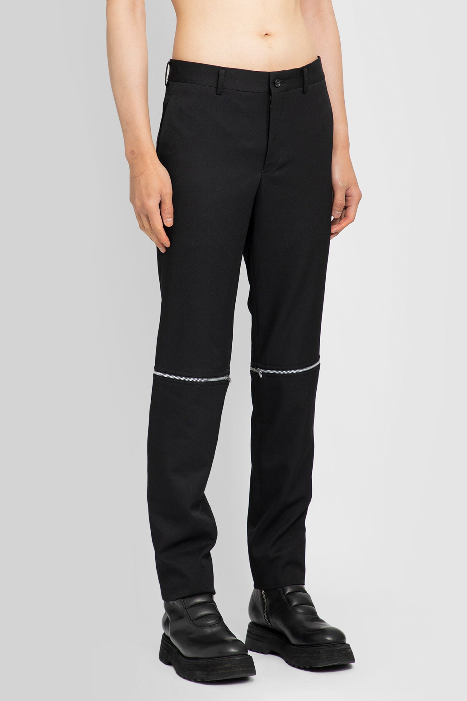 COMME DES GARCONS HOMME PLUS MAN BLACK TROUSERS