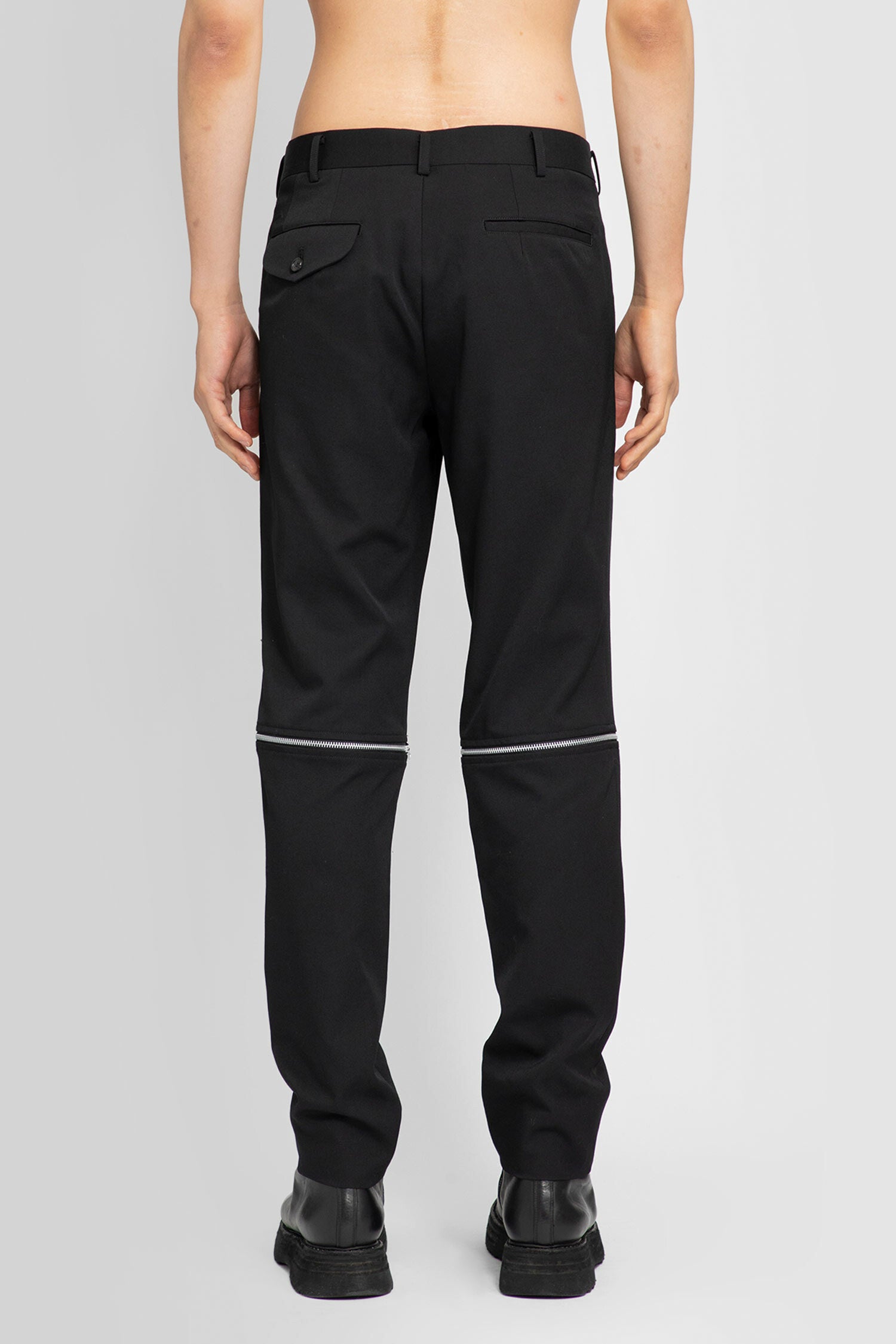 COMME DES GARCONS HOMME PLUS MAN BLACK TROUSERS