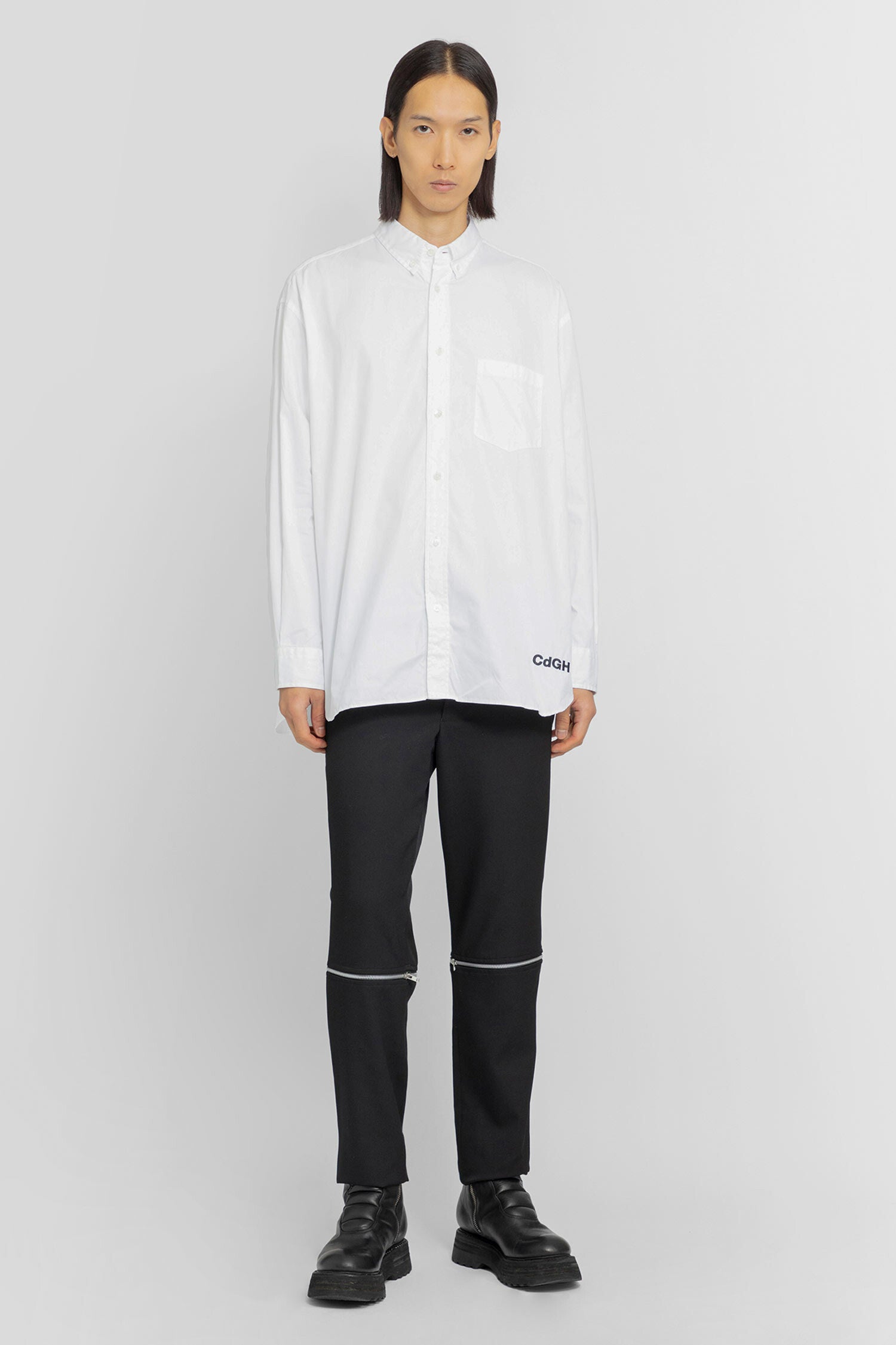 COMME DES GARCONS HOMME PLUS MAN BLACK TROUSERS