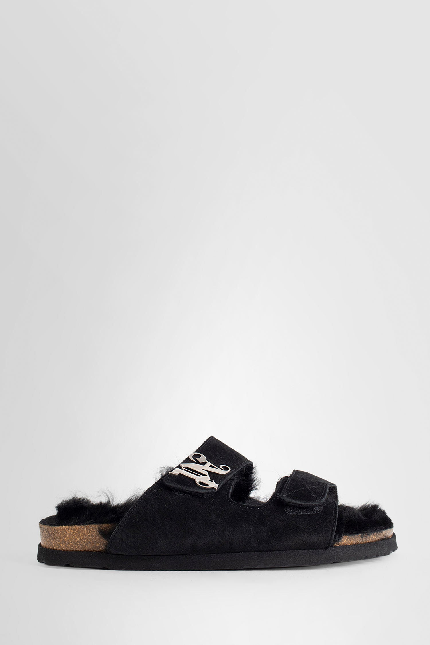 PALM ANGELS MAN BLACK SANDALS & SLIDES