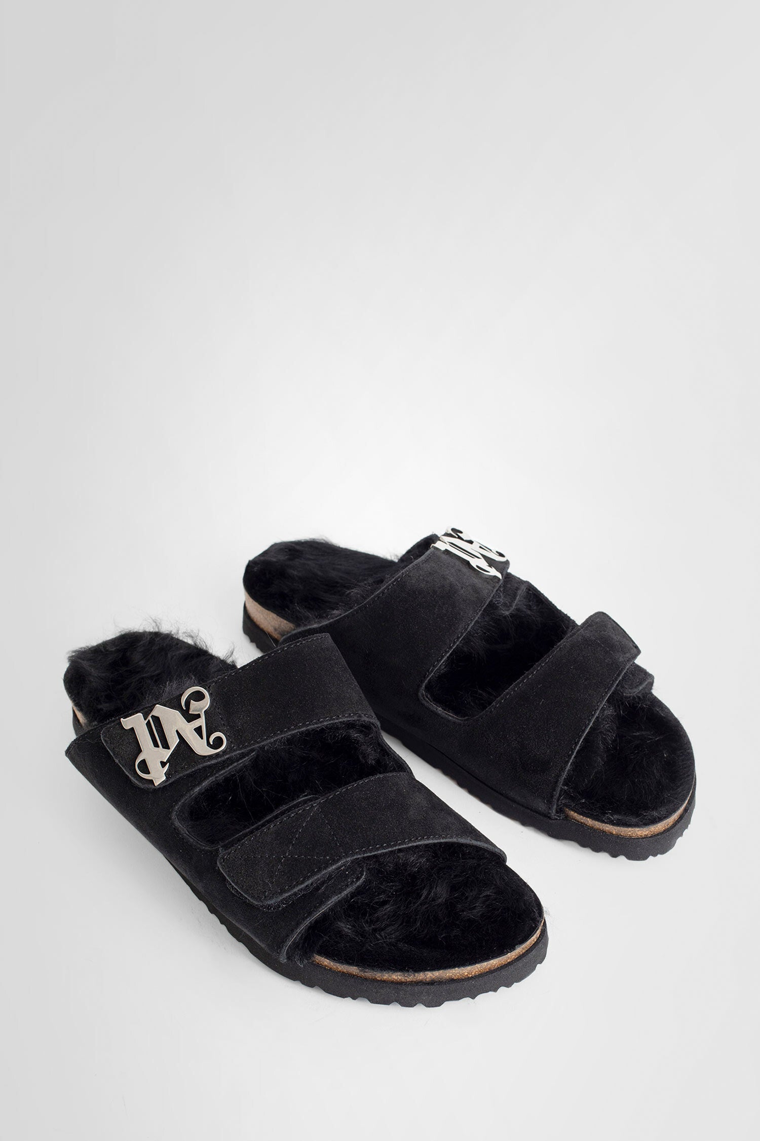 PALM ANGELS MAN BLACK SANDALS