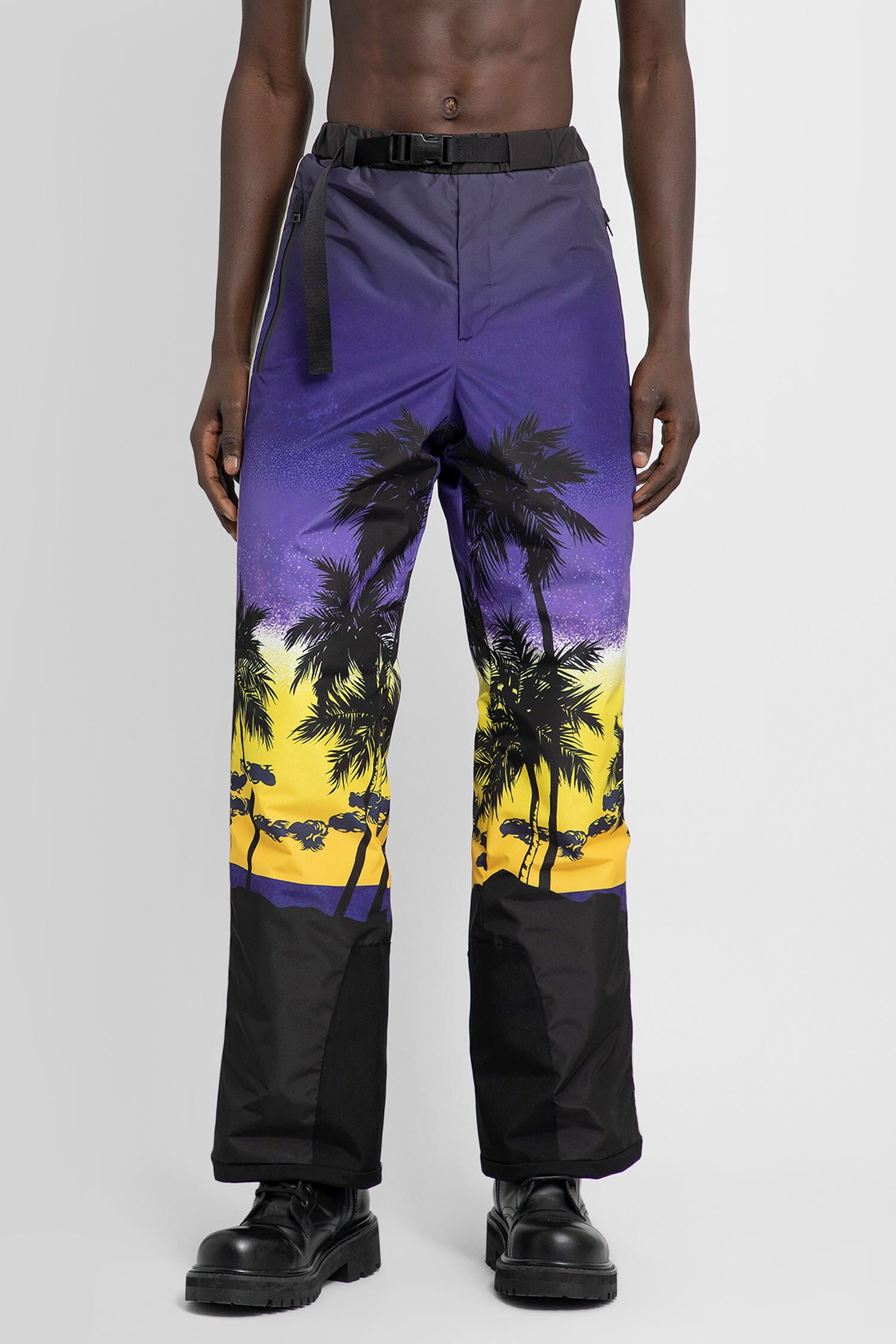 PALM ANGELS MAN MULTICOLOR TROUSERS