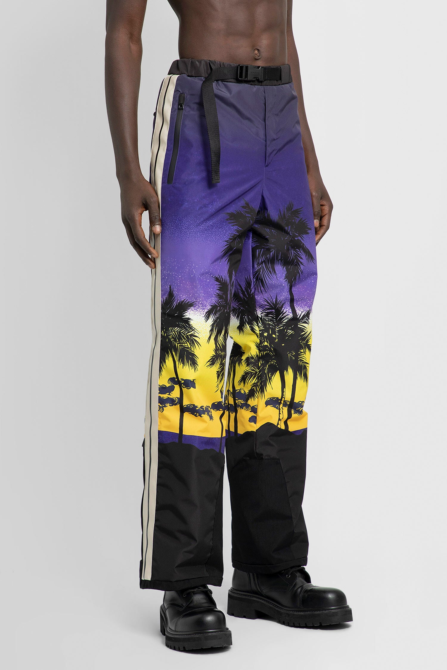 PALM ANGELS MAN MULTICOLOR TROUSERS