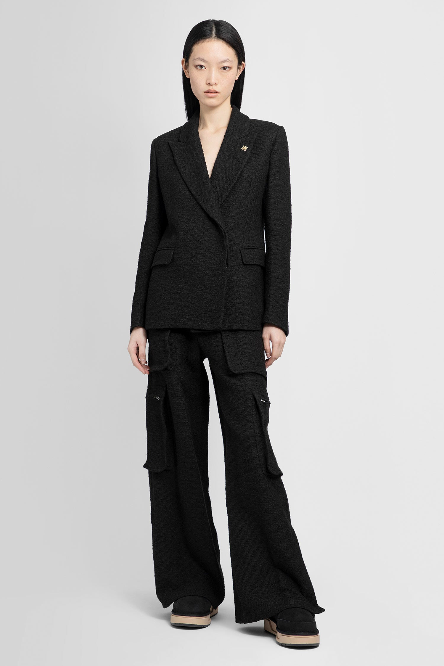 AMIRI WOMAN BLACK TROUSERS