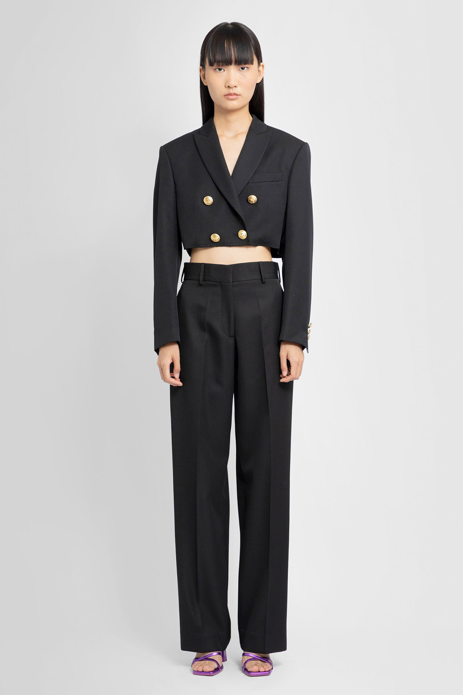 PALM ANGELS WOMAN BLACK BLAZERS