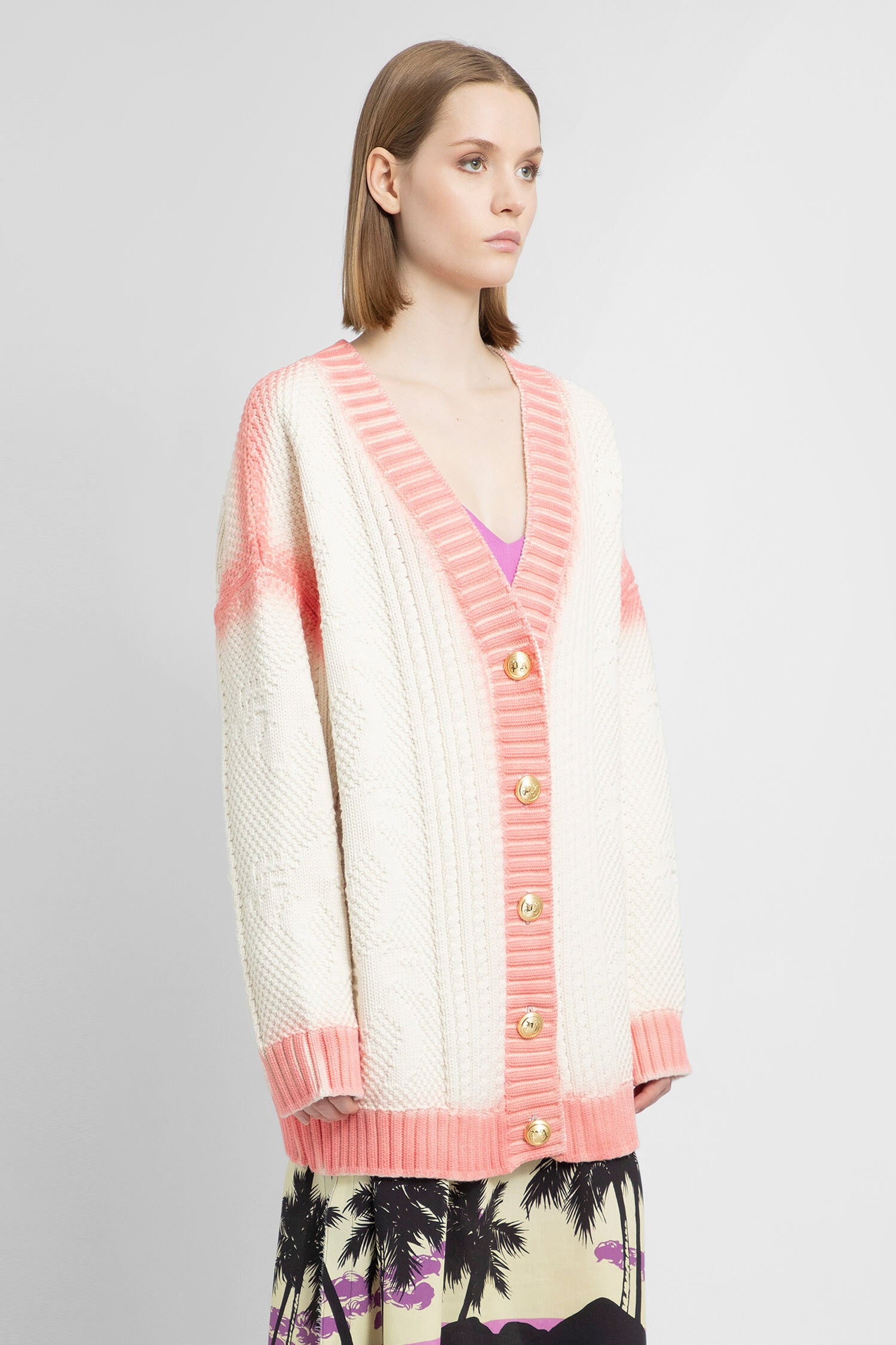 PALM ANGELS WOMAN MULTICOLOR KNITWEAR