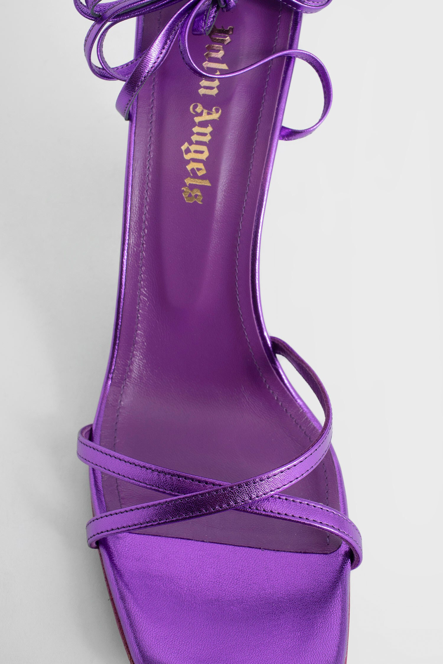 PALM ANGELS WOMAN PURPLE SANDALS