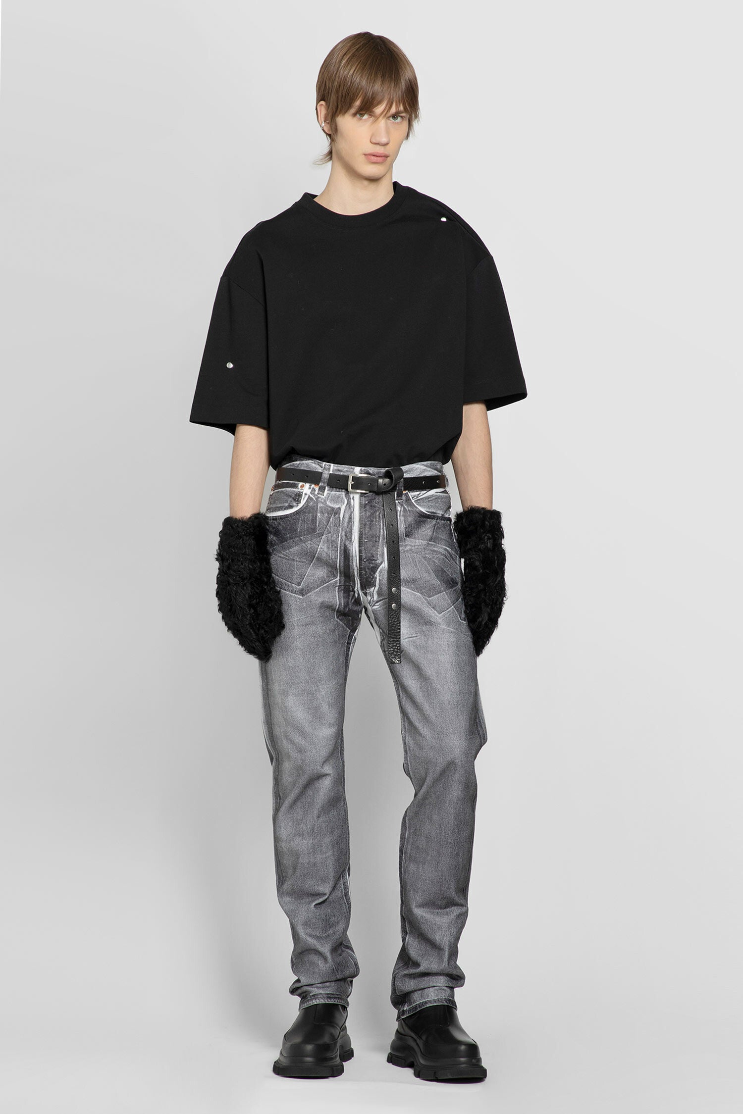 KARMUEL YOUNG MAN BLACK&WHITE JEANS