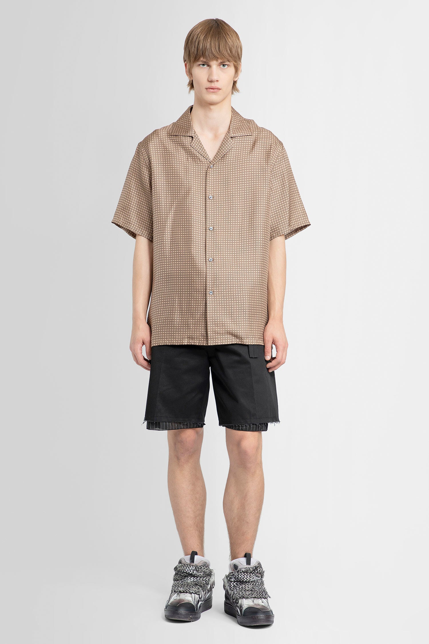 LANVIN MAN BEIGE SHIRTS